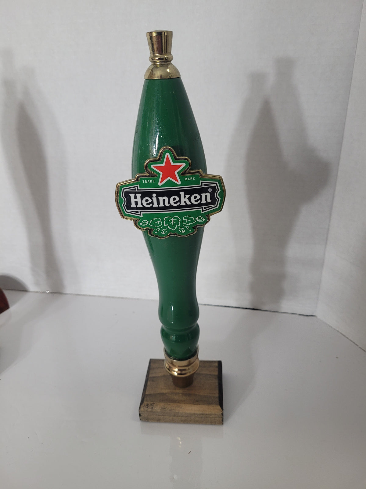 Vintage Heineken Beer Tap Handle – 11" Green Pub Draft Handle