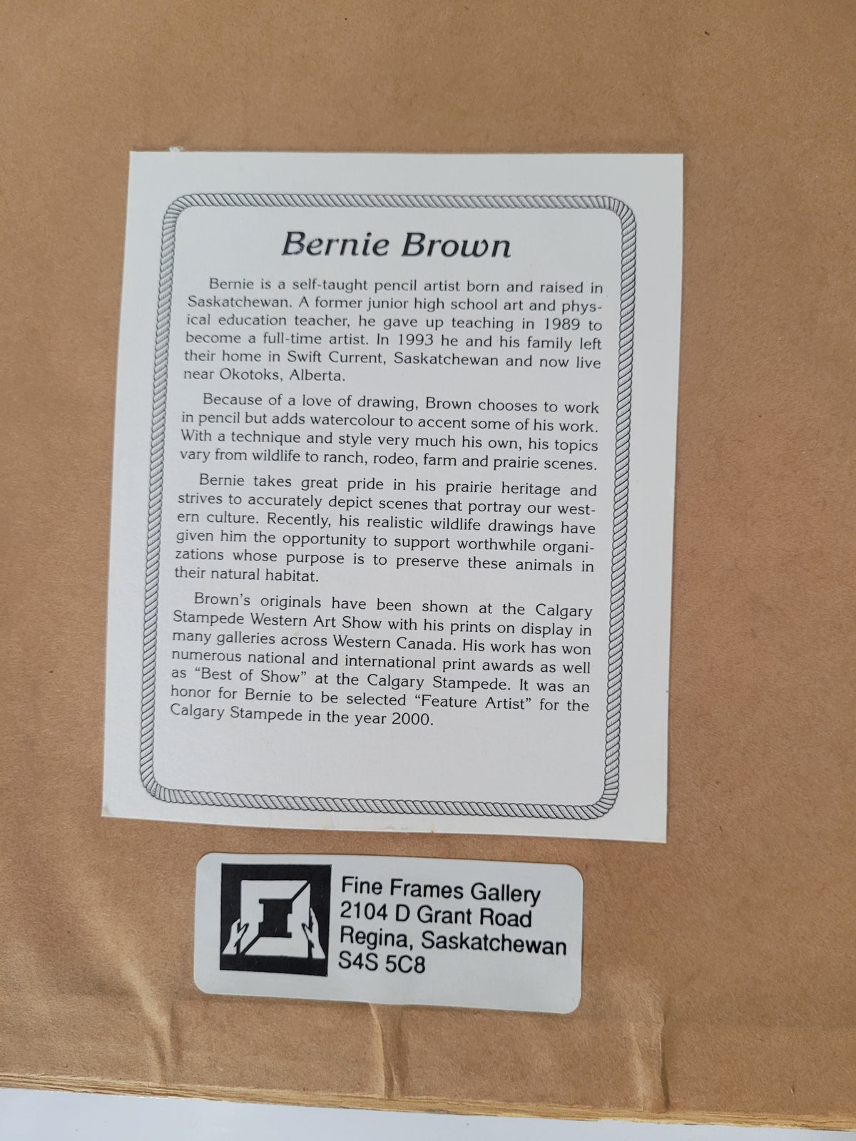 Bernie Brown “Coach’s Corner” Hockey Print – Professionally Framed 12" × 15"