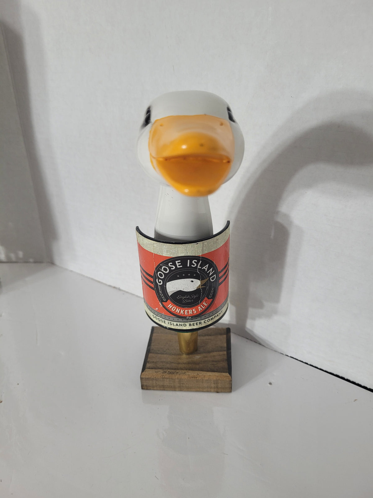 Goose Island Honker’s Ale Figural Goose Beer Tap Handle – 8.5"