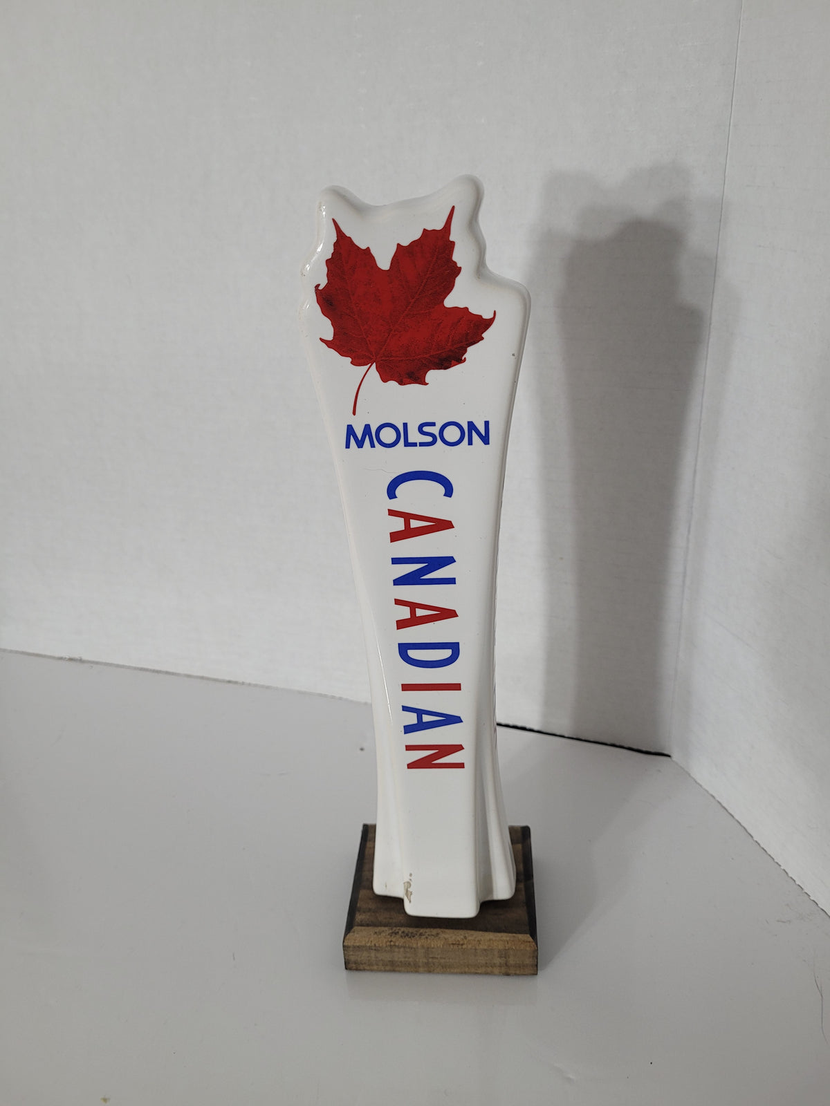 Molson Canadian Maple Leaf Beer Tap Handle – 10" Vintage Breweriana Bar Collectible