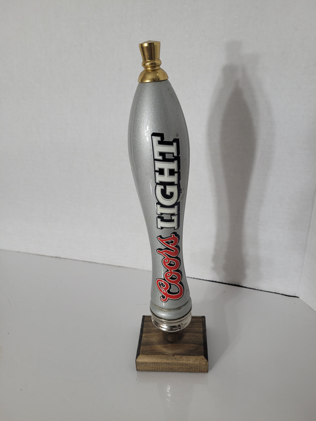 Coors Light Silver Beer Tap Handle – 11" Breweriana Bar Collectible