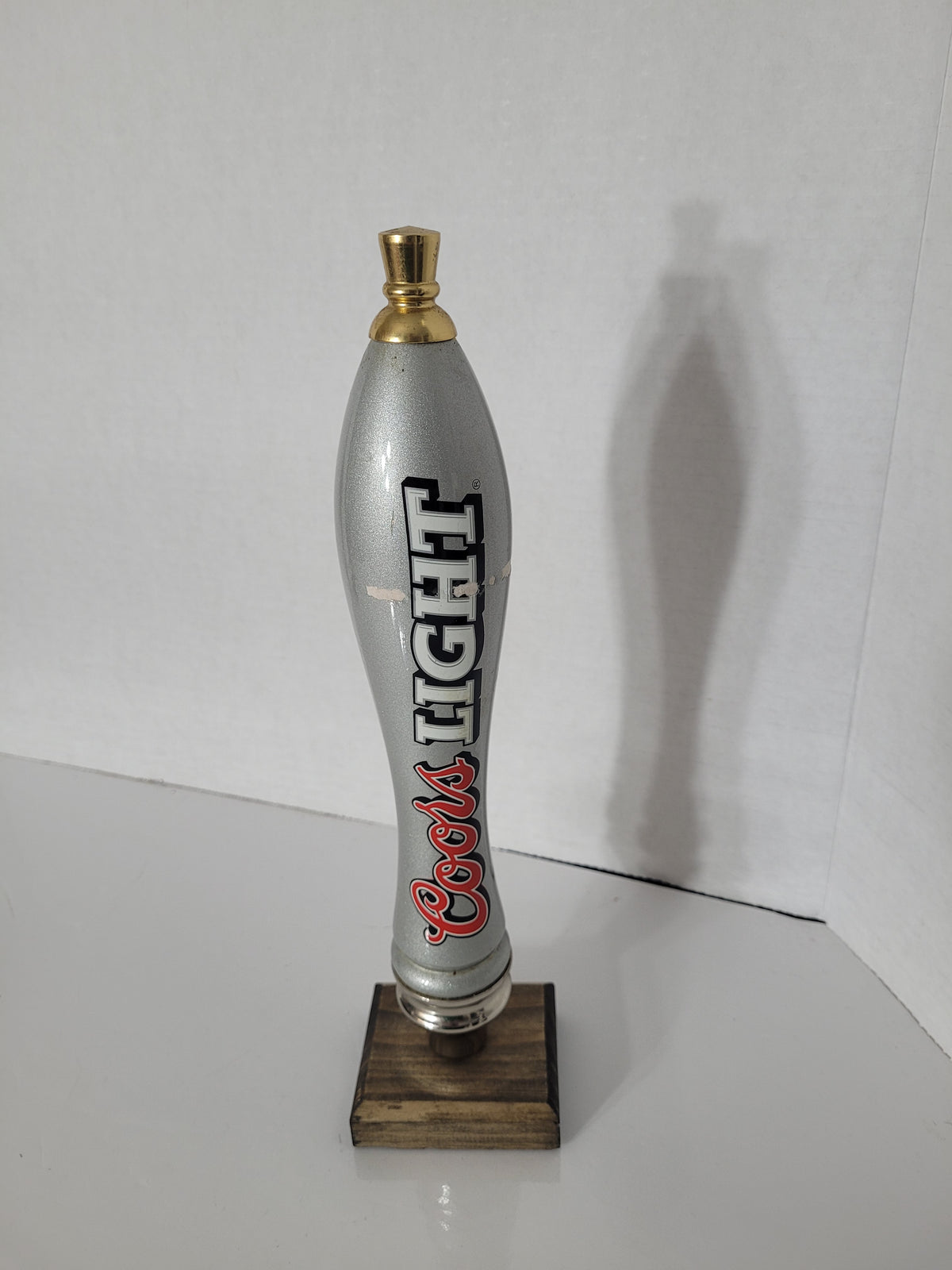 Coors Light Silver Beer Tap Handle – 11" Breweriana Bar Collectible