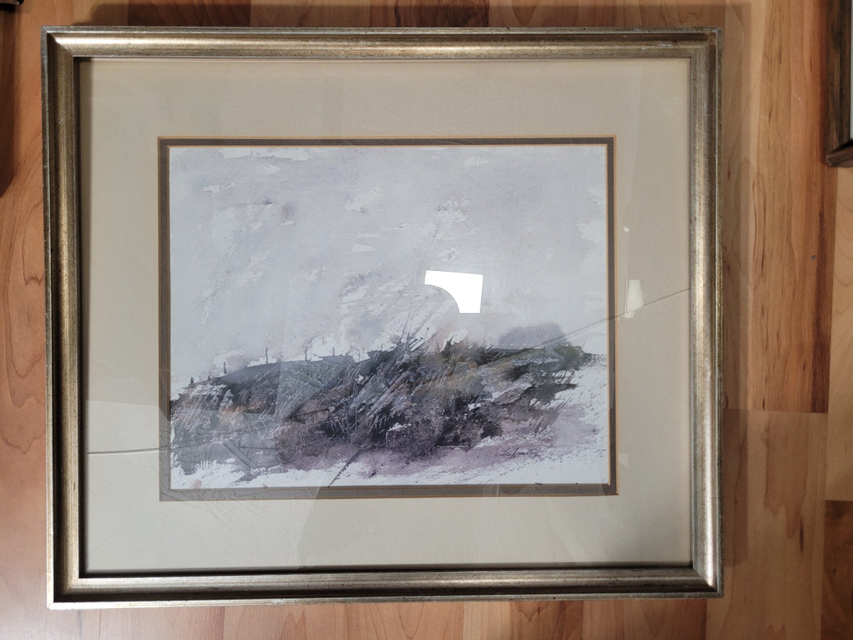 Les Tremblay Framed Landscape Print – 20" x 17" – Signed in Image