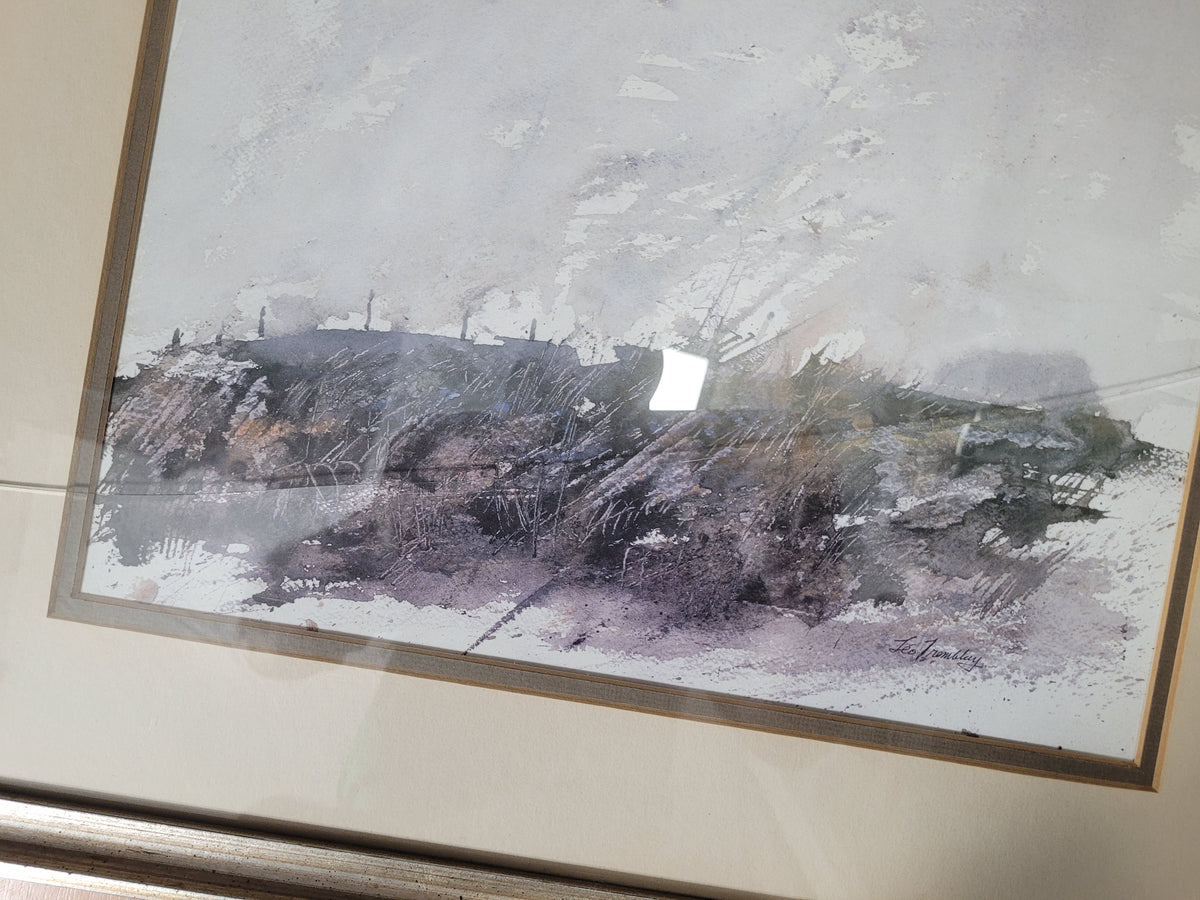 Les Tremblay Framed Landscape Print – 20" x 17" – Signed in Image