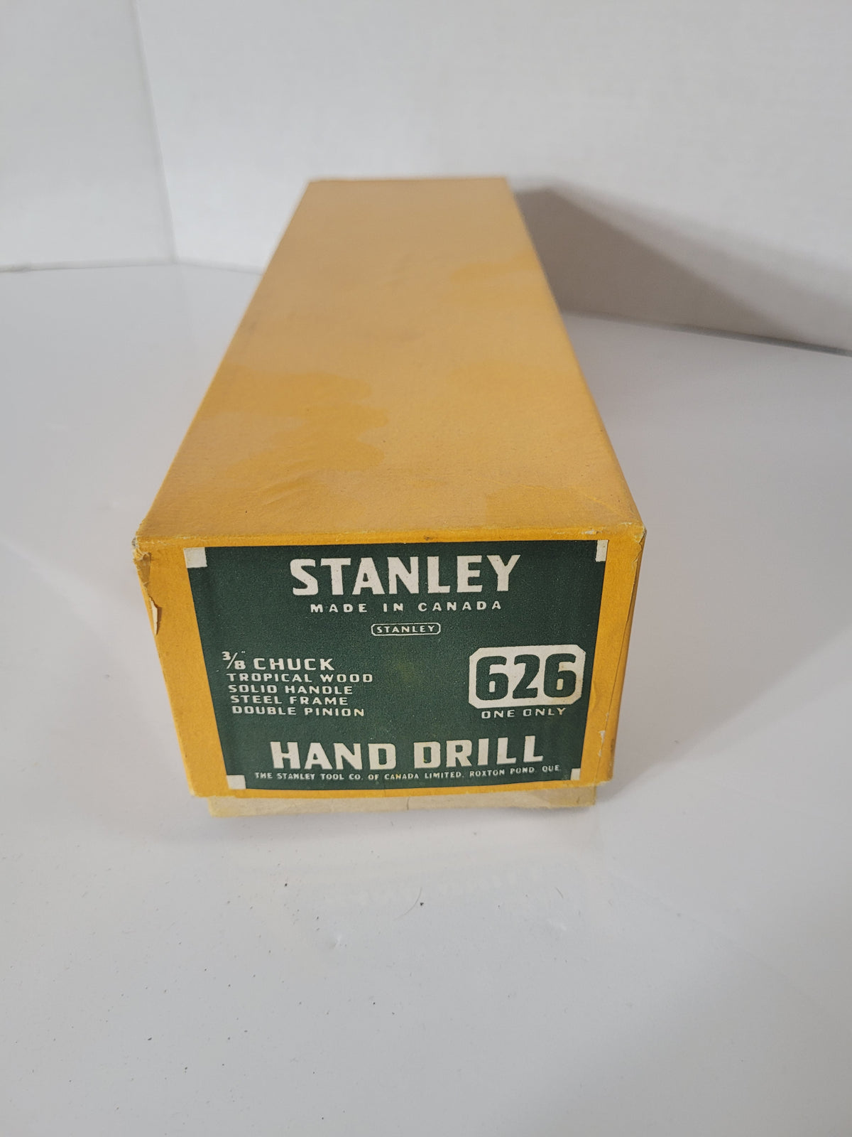Vintage Stanley No. 626 Hand Drill – Made in Canada – New Old Stock in Original Box