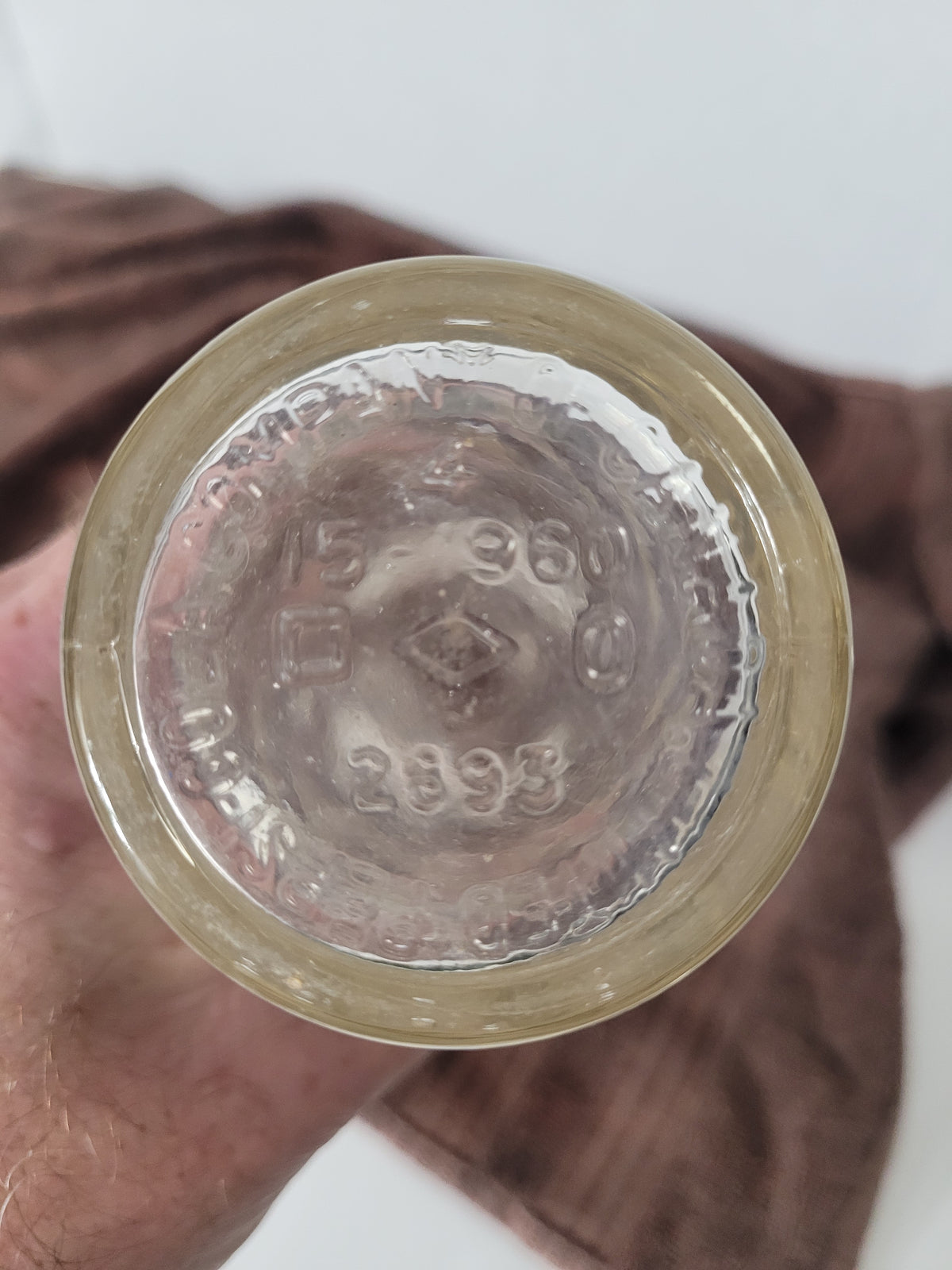 Vintage Pepsi-Cola Swirl Glass Bottle – Red & White ACL Logo – Embossed Base
