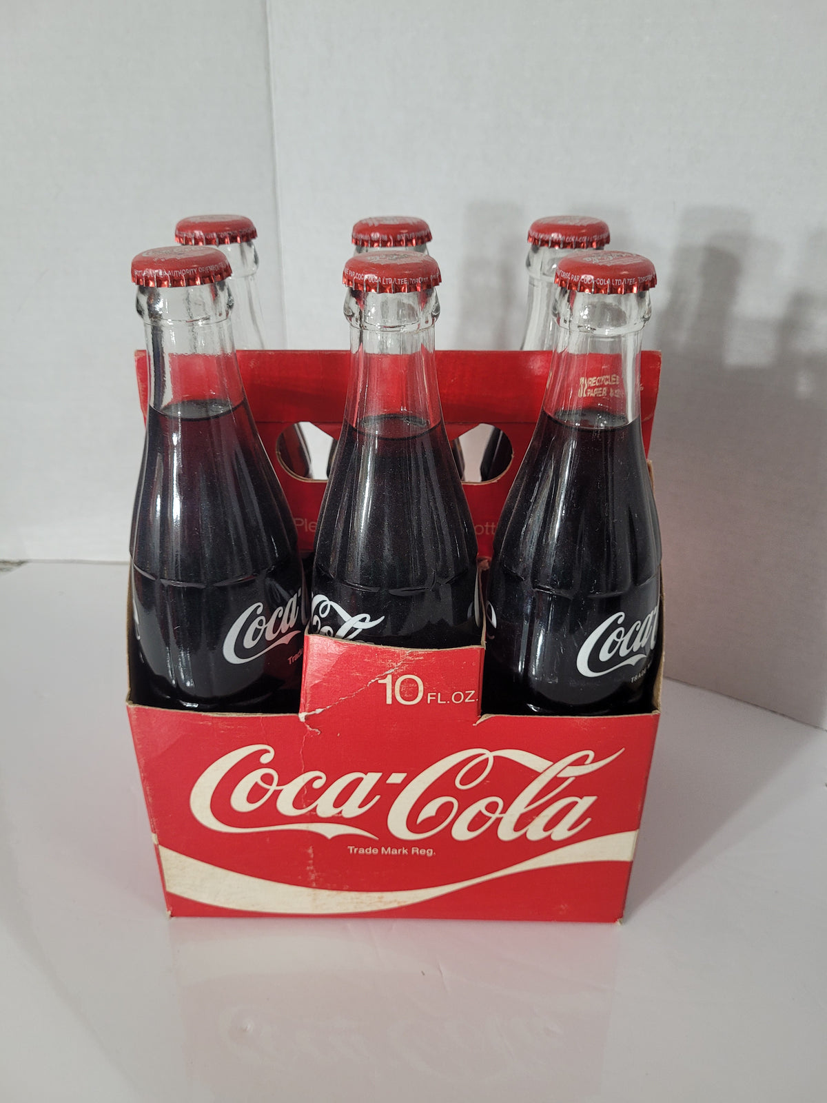 Vintage Coca-Cola 6-Pack – Full Sealed 10 fl. oz. Glass Bottles in Original Canadian Carton