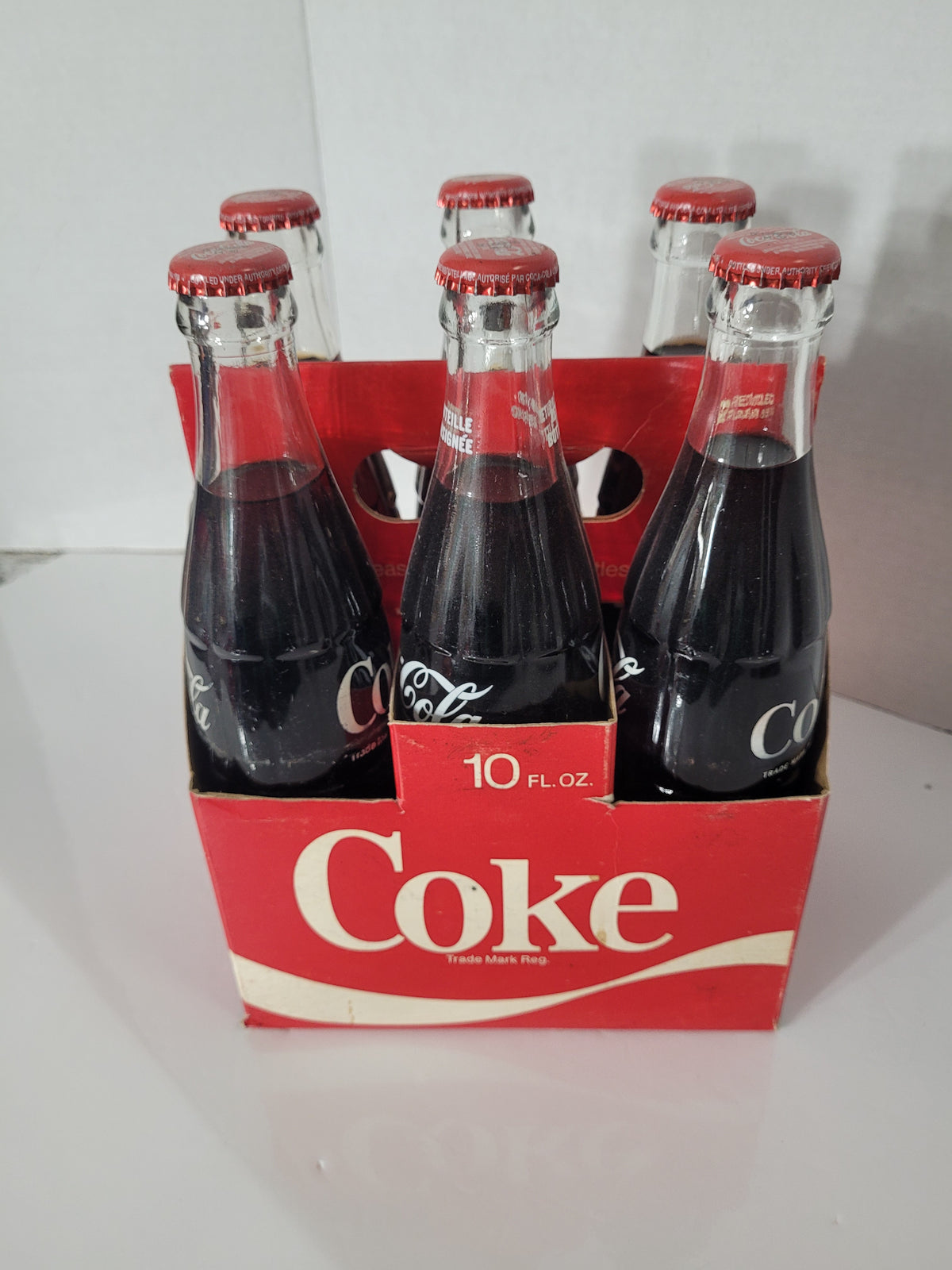 Vintage Coca-Cola 6-Pack – Full Sealed 10 fl. oz. Glass Bottles in Original Canadian Carton