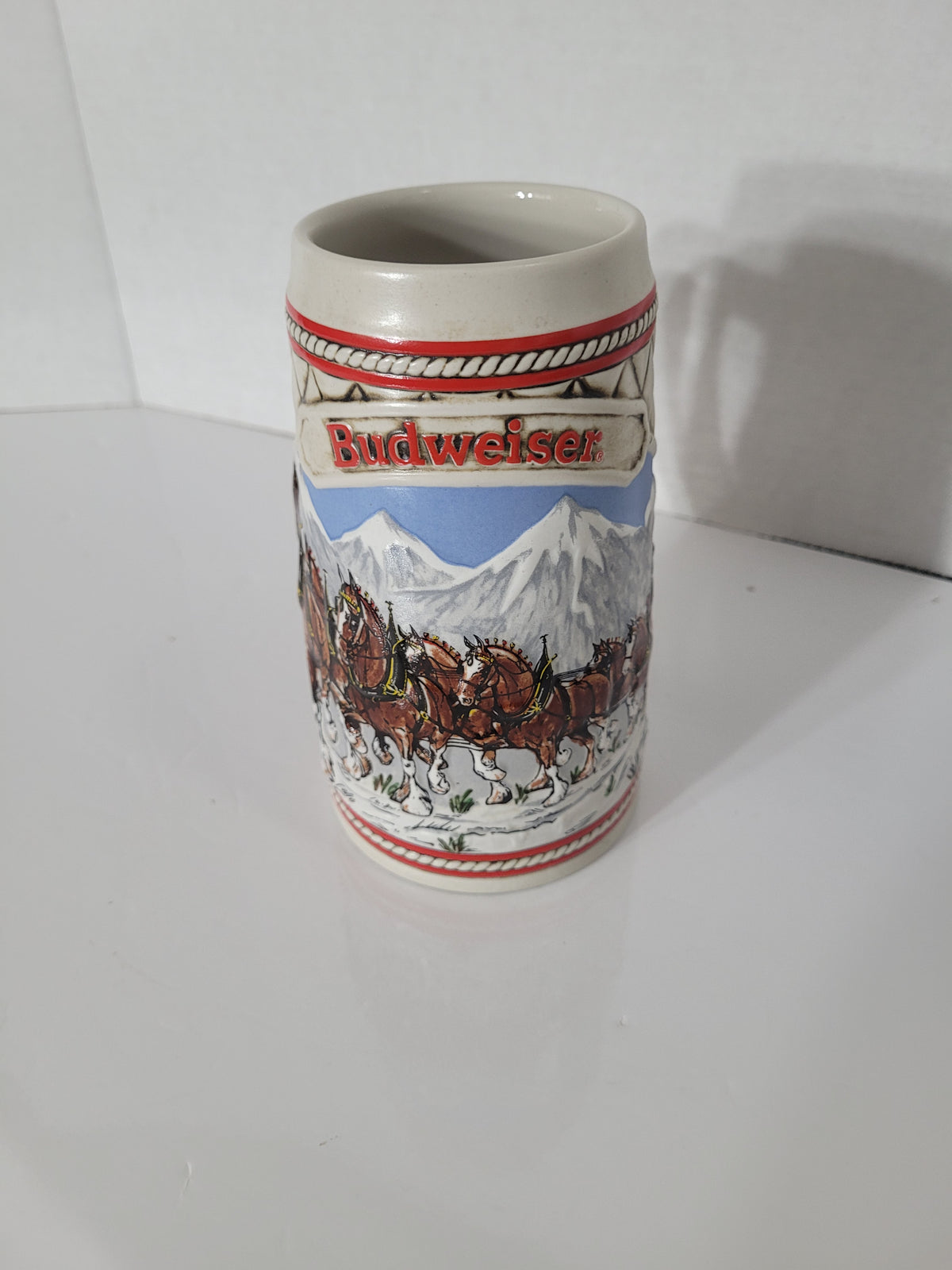 Budweiser Clydesdales Limited Edition Ceramic Stein – “A” Series – 6.25" x 3.5"
