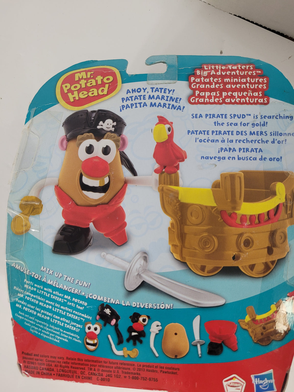 Mr. Potato Head Little Taters Big Adventures – Sea Pirate Spud – 2013 Hasbro/Playskool