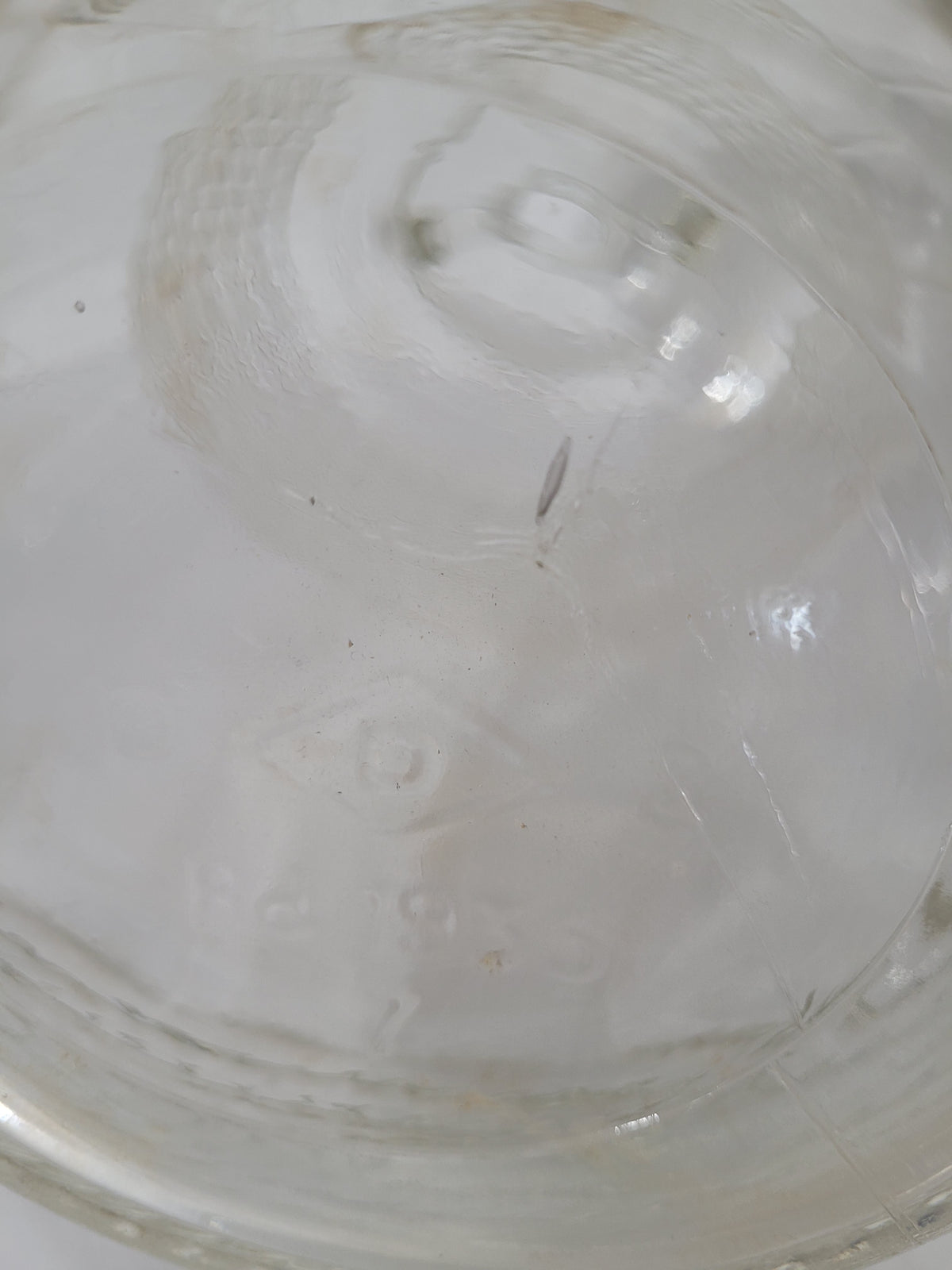 Vintage Dominion Glass Two-Handle Jug – Rope Pattern – Embossed 1935
