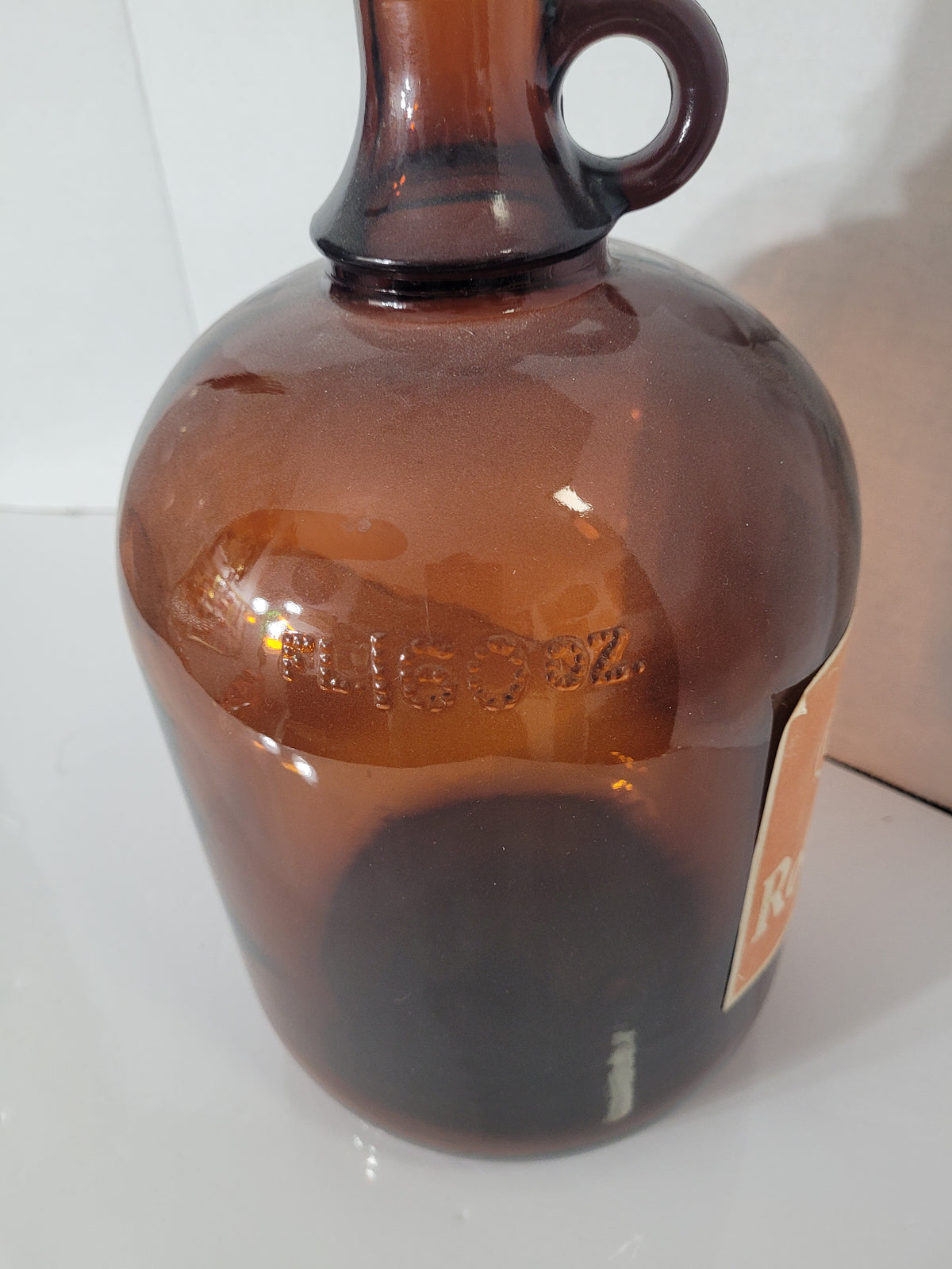 Vintage Canadian A&W Root Beer Amber Glass Gallon Jug – Original Label & Cap