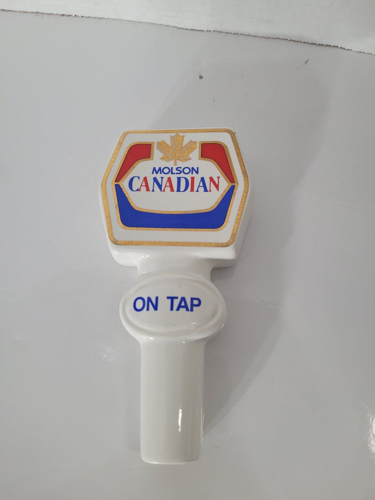 Vintage Molson Canadian “On Tap” Ceramic Beer Tap Handle – 6"