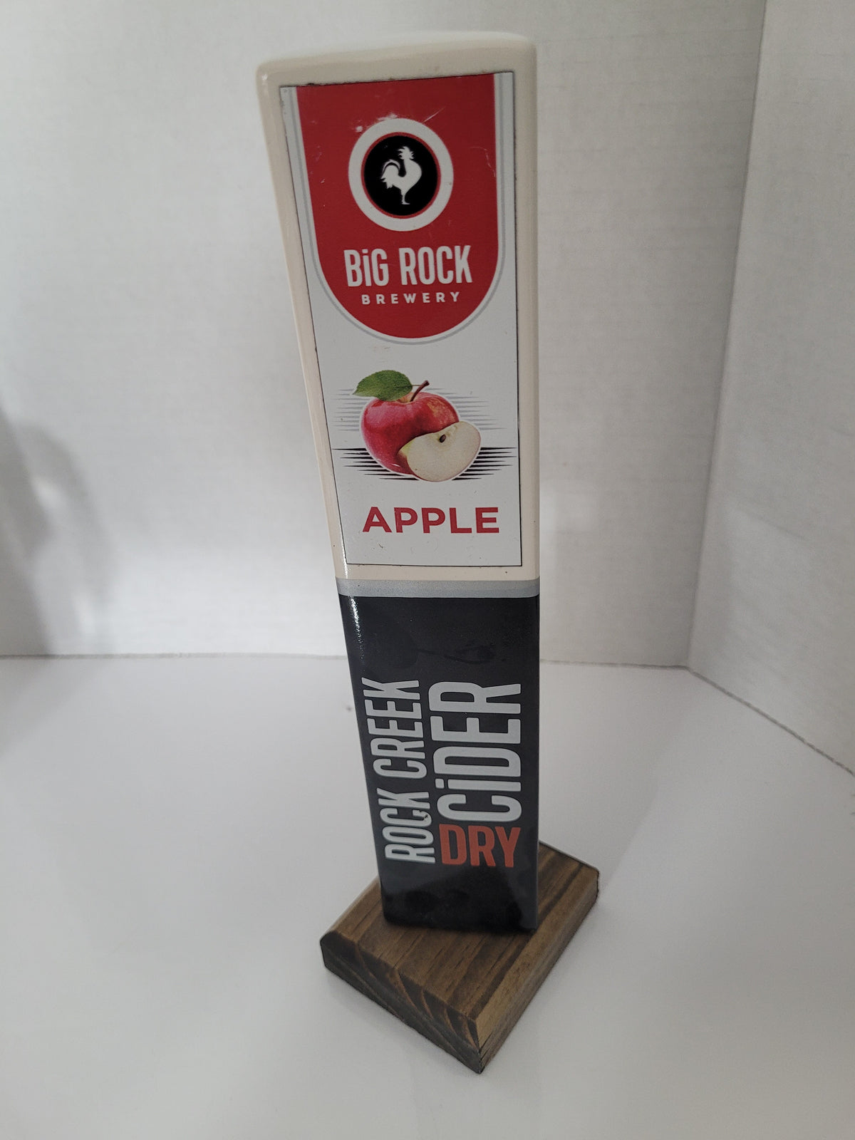 Big Rock Brewery Rock Creek Dry Cider Apple 3-Sided Tap Handle – 10"