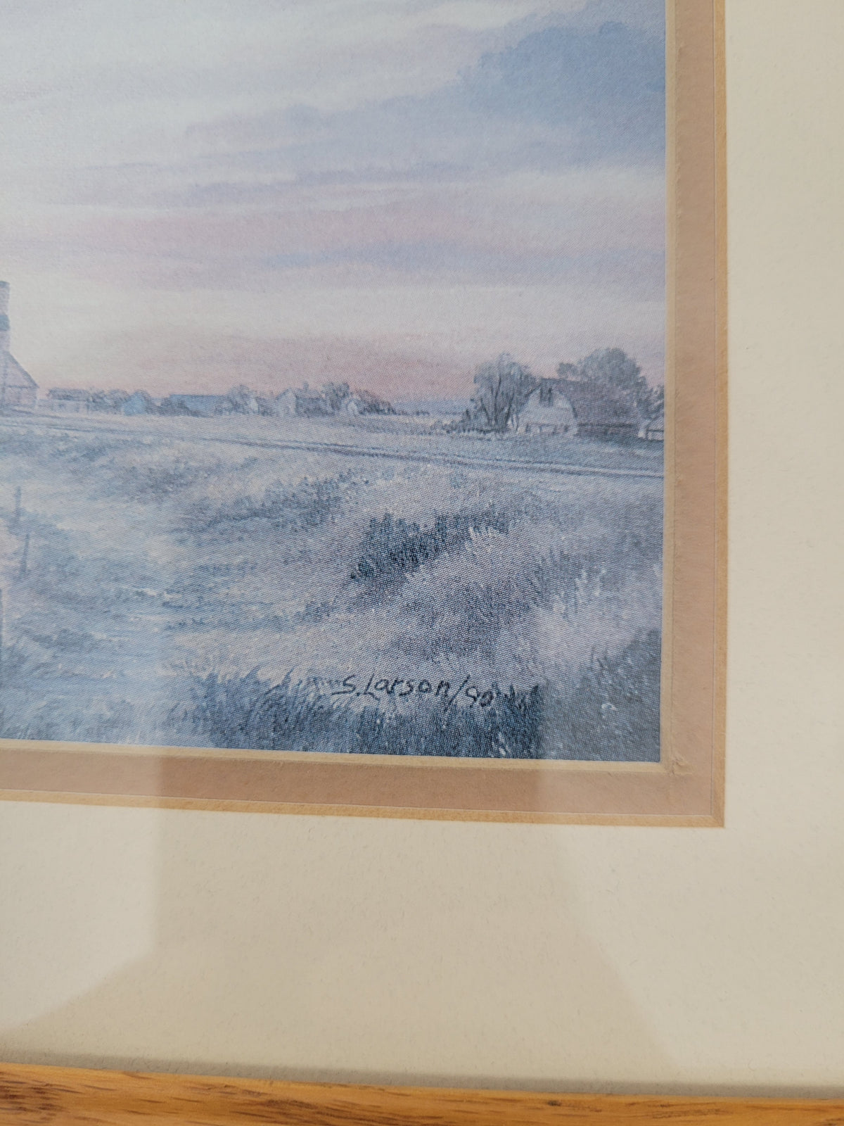 Sharon Larson “Harvest Sky” Prairie West Artworks Framed Print – Saskatchewan – 12" x 10"