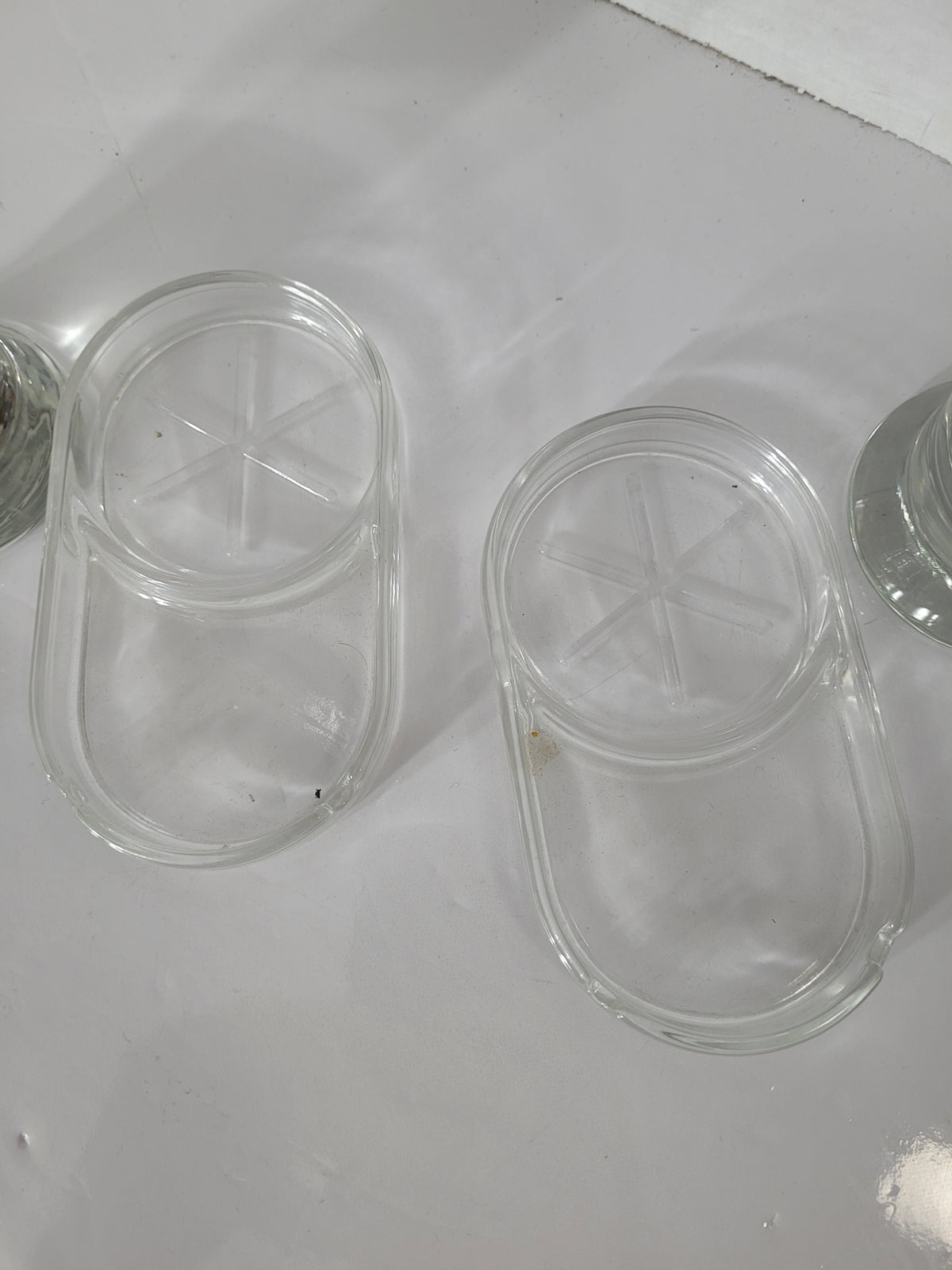 Rare Vintage Durgin-Park Market Dining Rooms Glasses with Coaster/Ashtray Bases – Set of 2