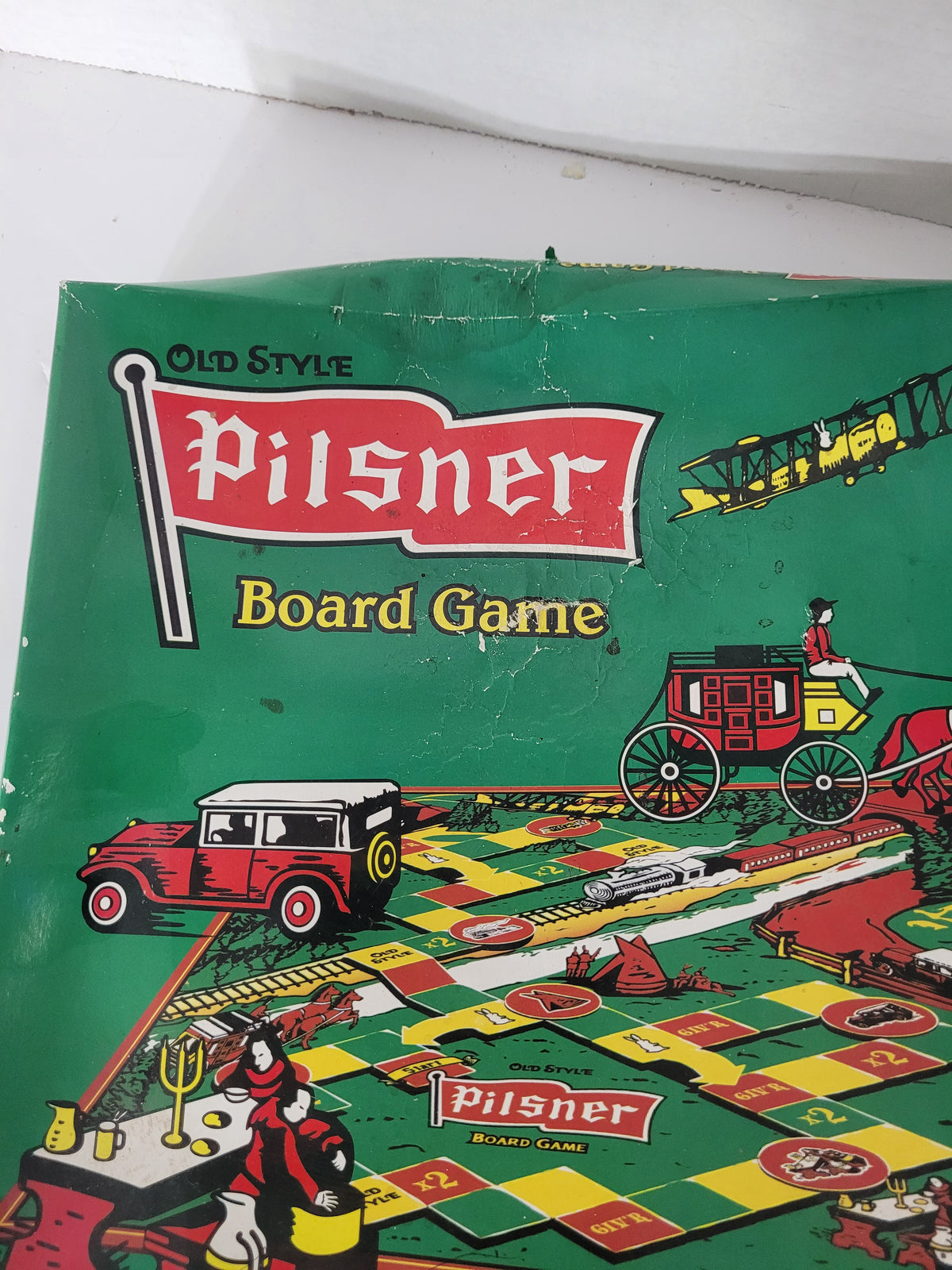 Vintage Old Style Pilsner Beer Promotional Board Game – Complete-Looking Set – Western Canadian Breweriana