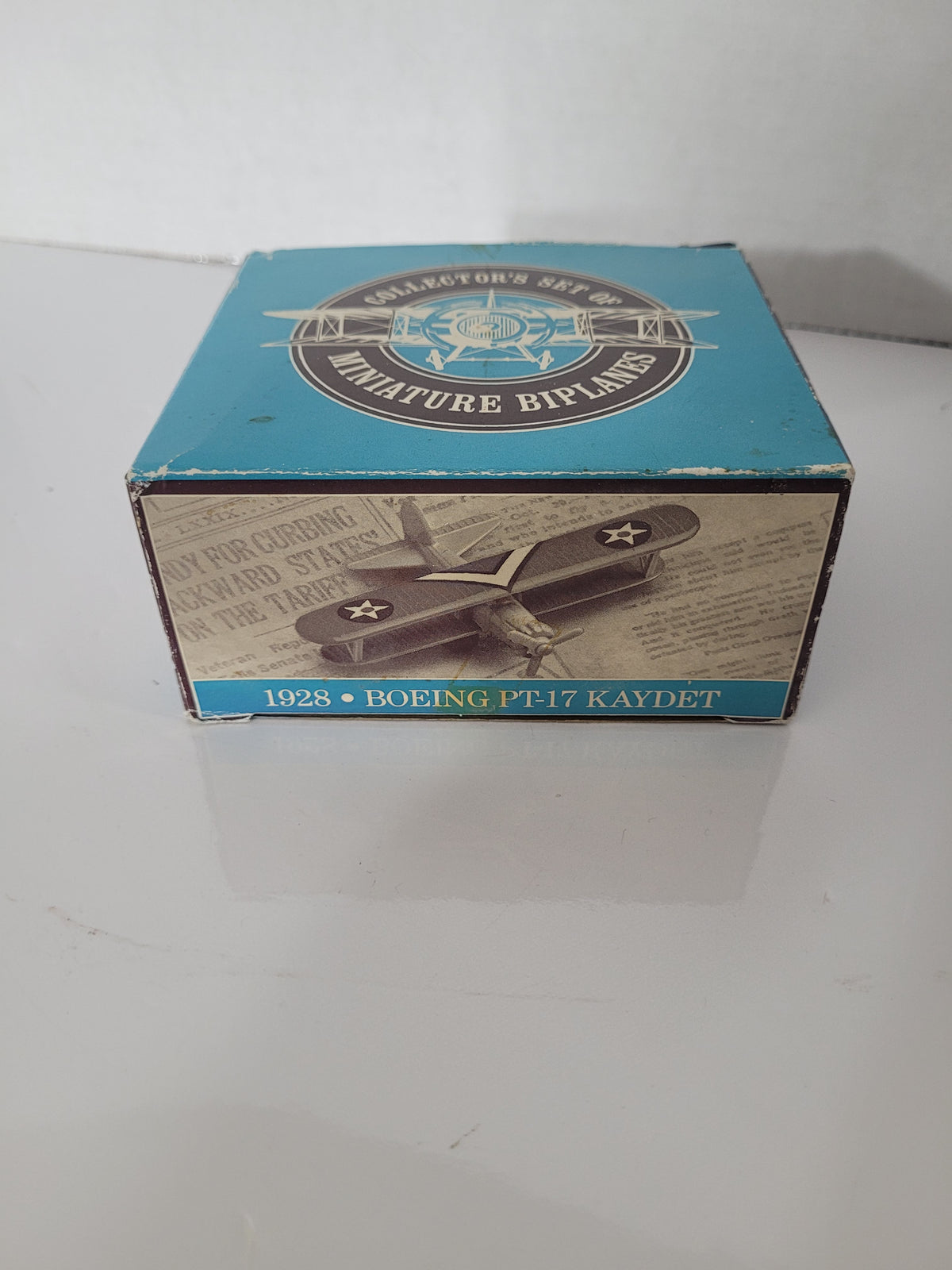 Vintage Collector’s Set of Miniature Biplanes – 4 Aircraft with Individual Boxes