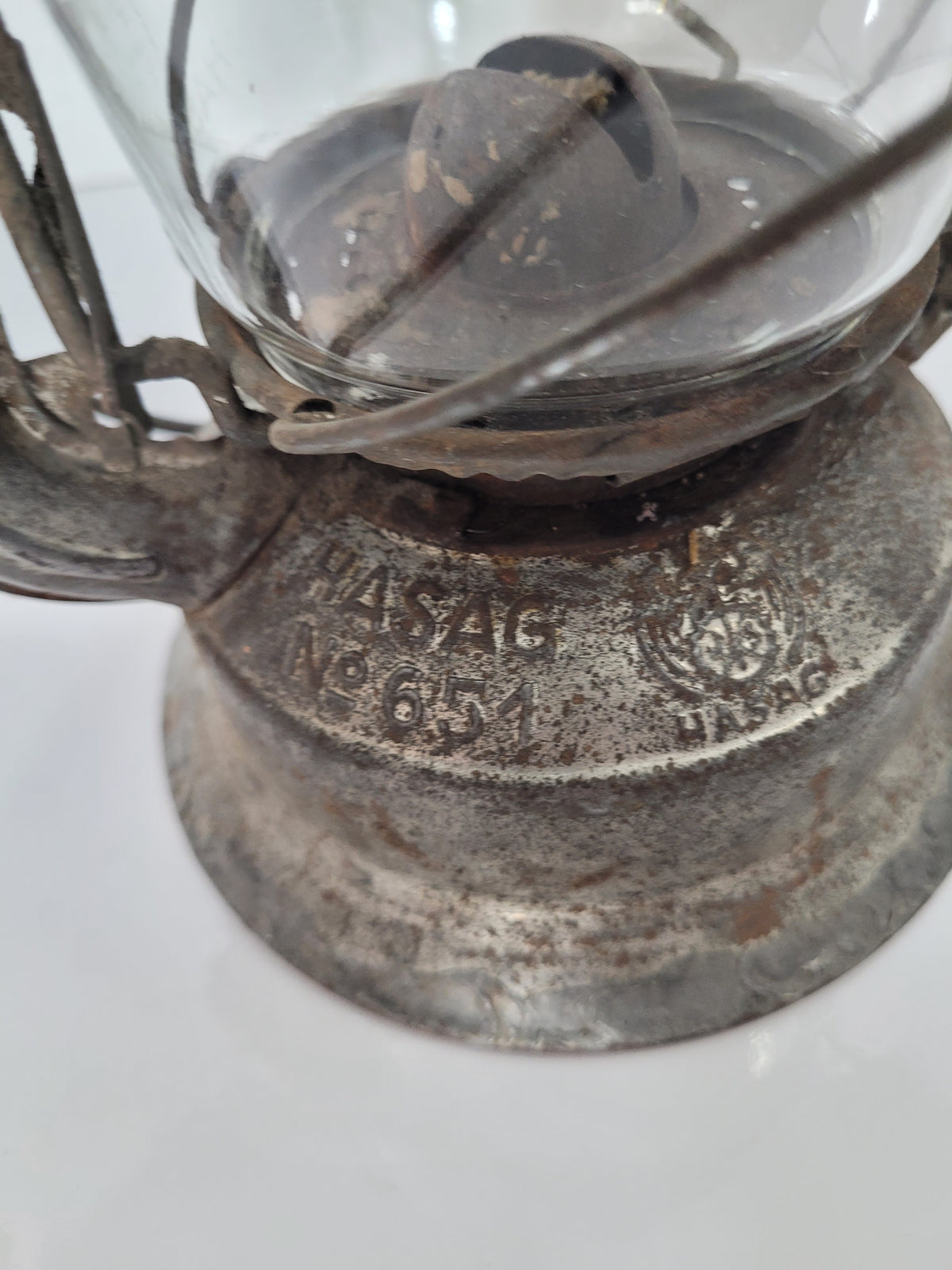 Antique German HASAG No. 651 Kerosene Hurricane Lantern – Hugo Schneider AG, Leipzig