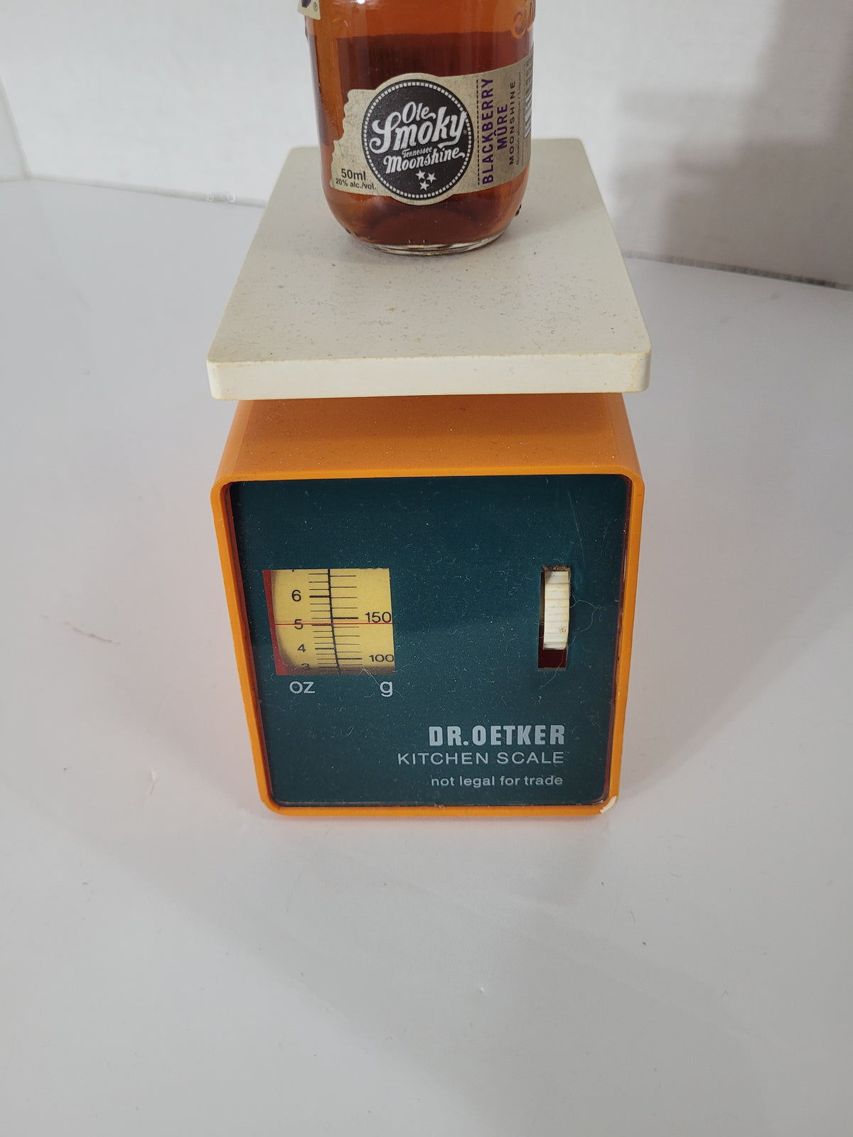 Vintage Dr. Oetker West Germany Kitchen Scale – Orange & Cream Retro Baking Scale