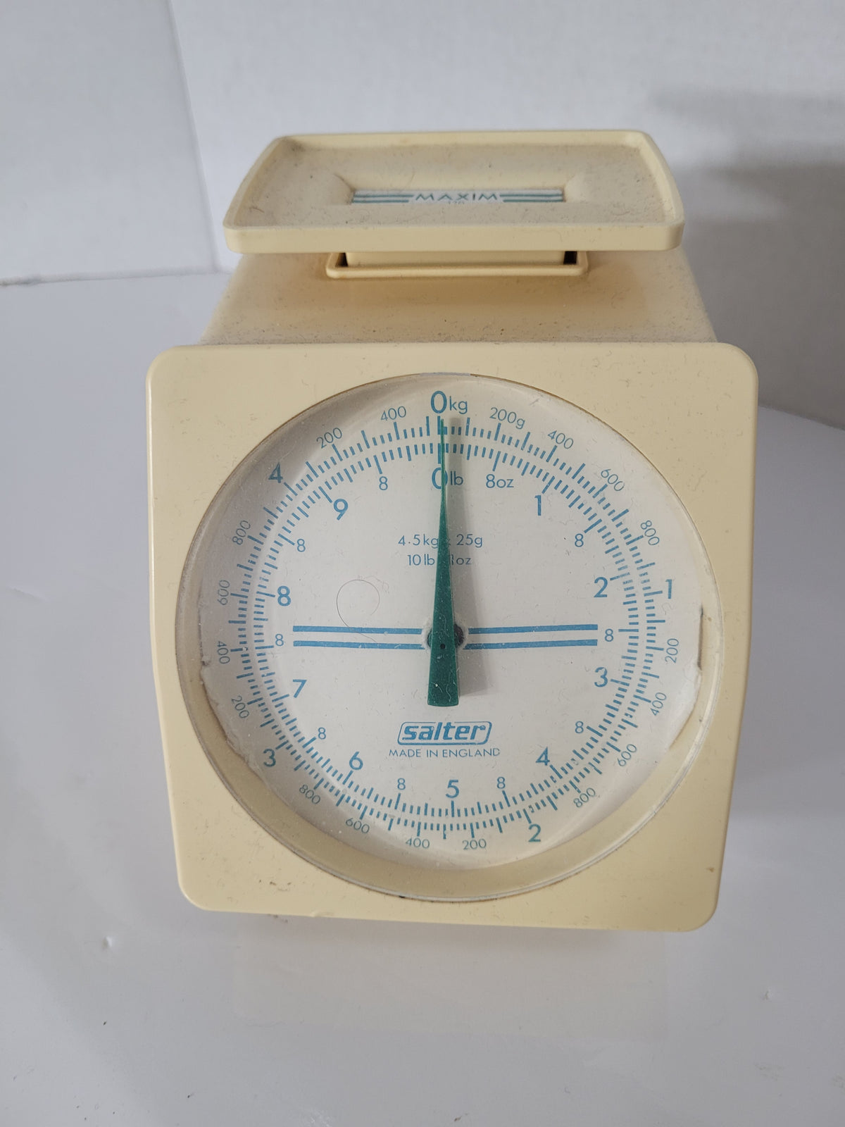 Vintage Salter Maxim No. 120 Mechanical Kitchen Scale – 10 lb / 4.5 kg – Made in England