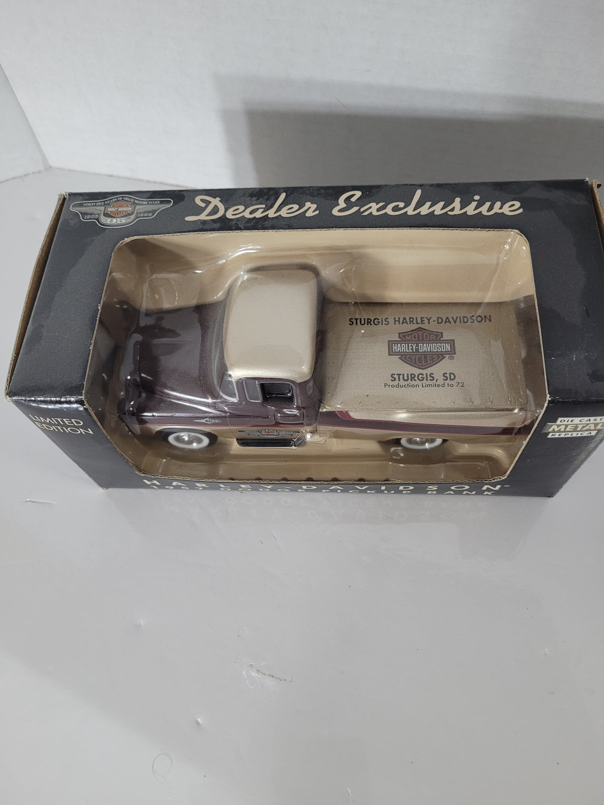 Rare 1998 Harley-Davidson Sturgis Dealer Exclusive 1957 Dodge Pickup Bank – 1:25 Scale – Limited to 72