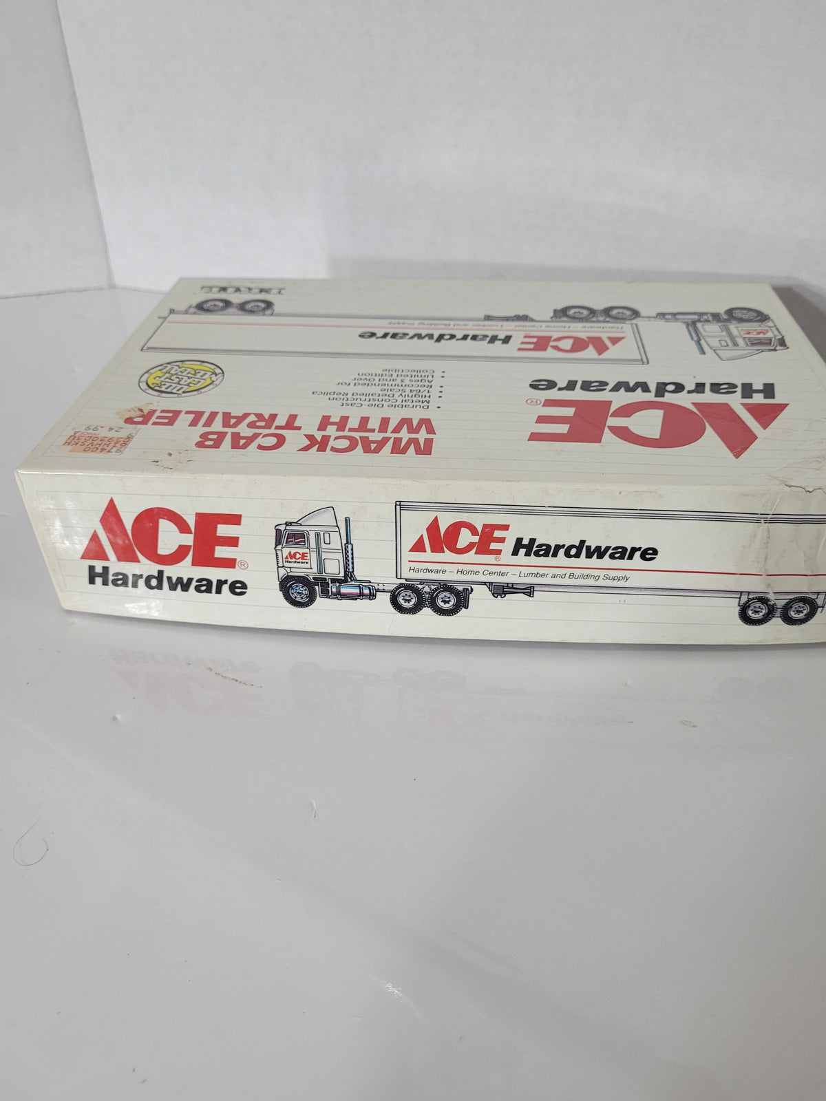 Vintage ERTL ACE Hardware Mack Cab & Trailer – 1:64 Scale – Original Box