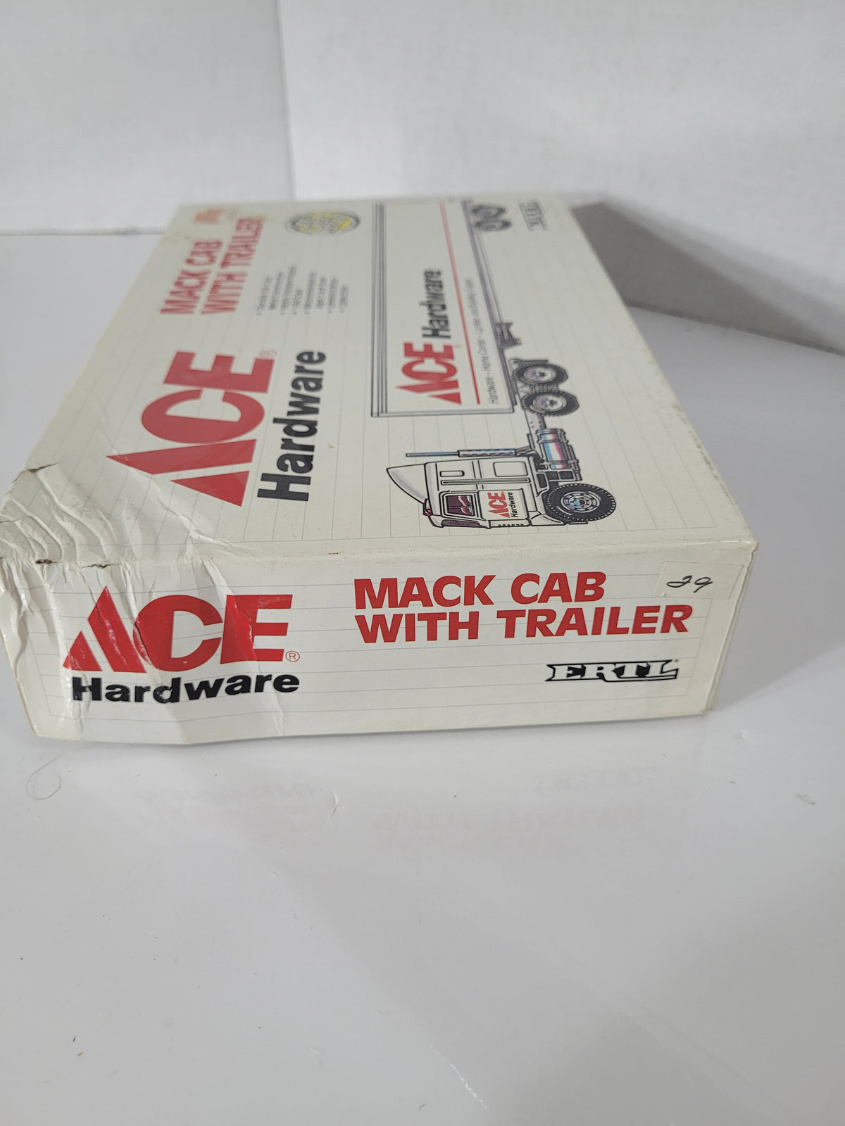 Vintage ERTL ACE Hardware Mack Cab & Trailer – 1:64 Scale – Original Box