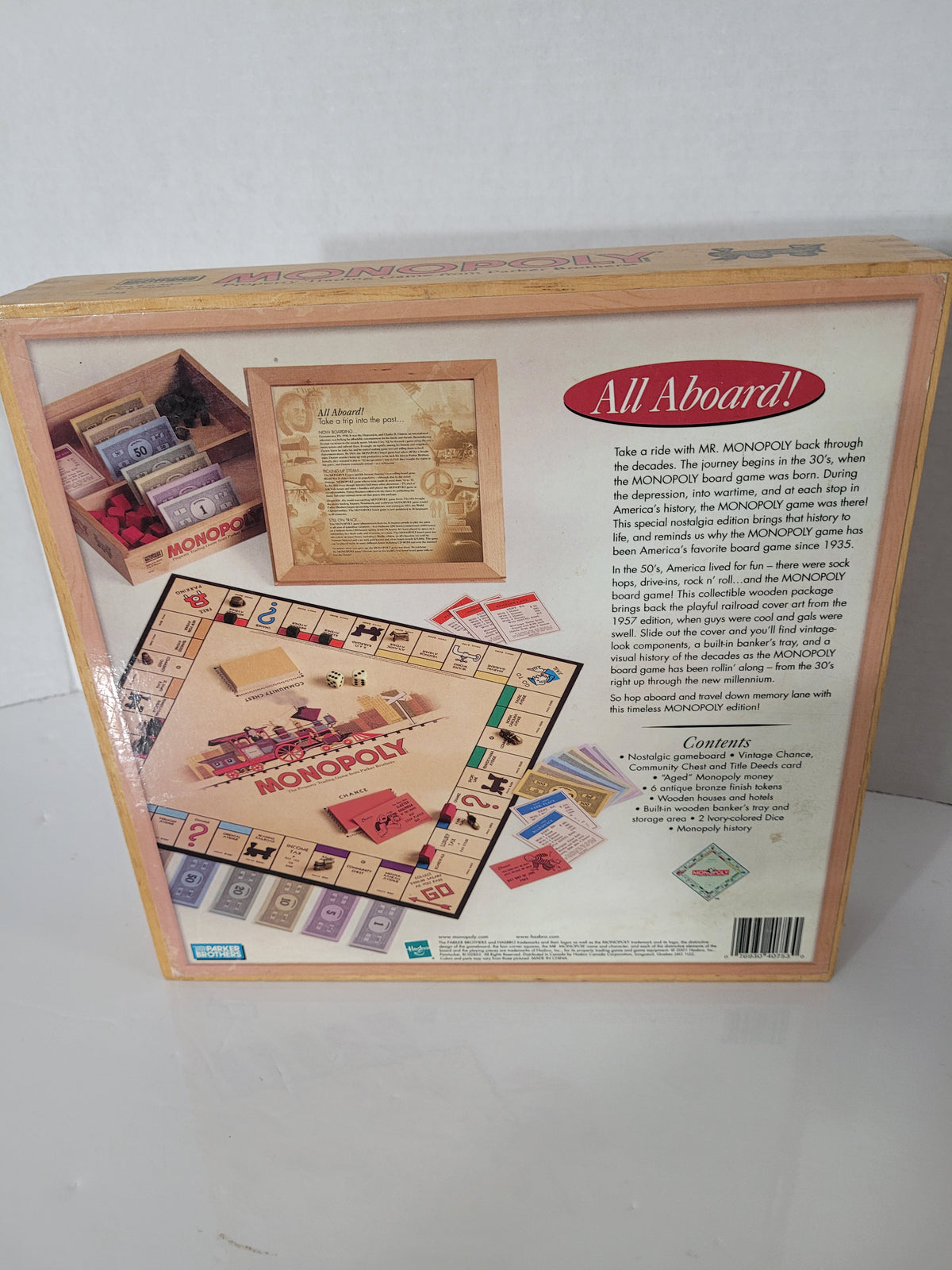 Monopoly Nostalgia Games Series Wooden Box Edition – Parker Brothers