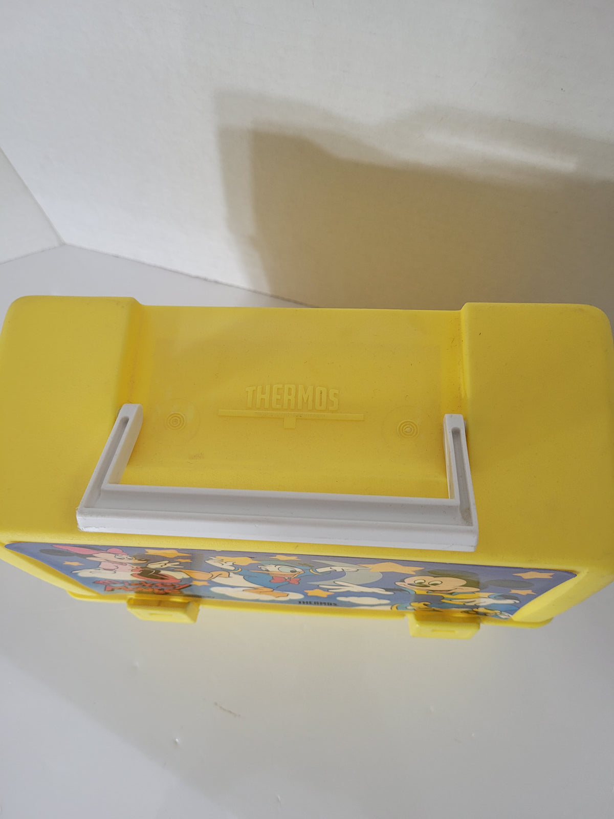 Vintage Disney Mickey Mouse Thermos Lunch Box – Yellow with Minnie & Donald