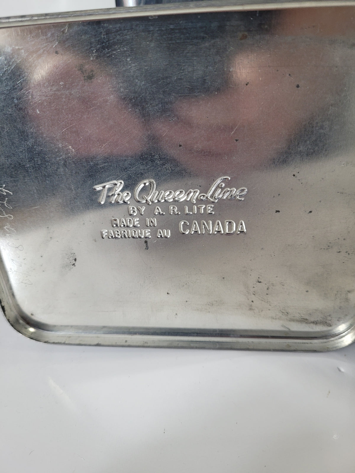 Vintage Queen-Line Chrome Kitchen Canister Set – 4 Canisters with Lids – Made in Canada