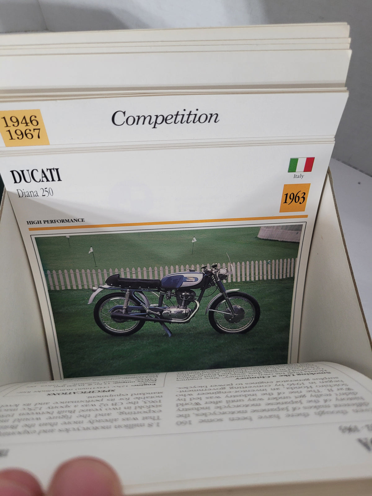 Moto Passion Motorcycle Reference Card Collection with Storage Box – Indian, Norton, BMW & More