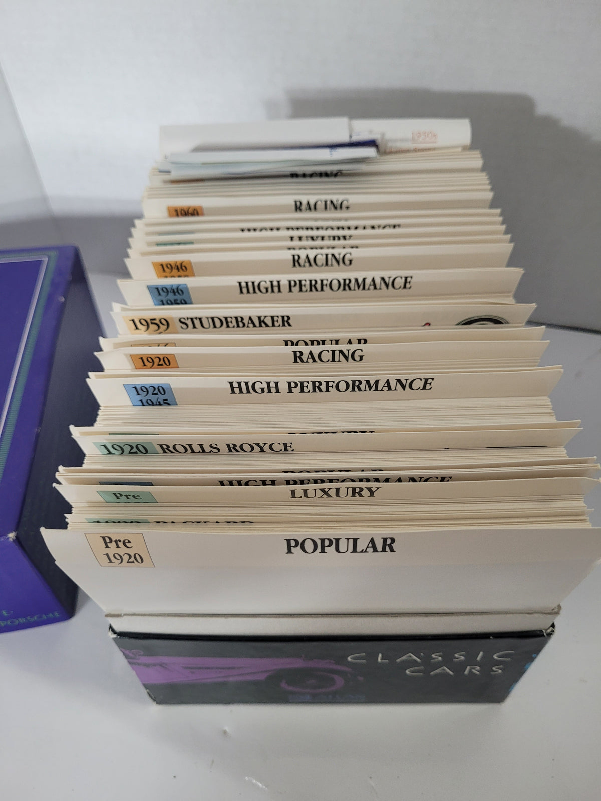 Atlas Editions Classic Cars Card Collection – Boxed with Decals & Original 1993 Paperwork