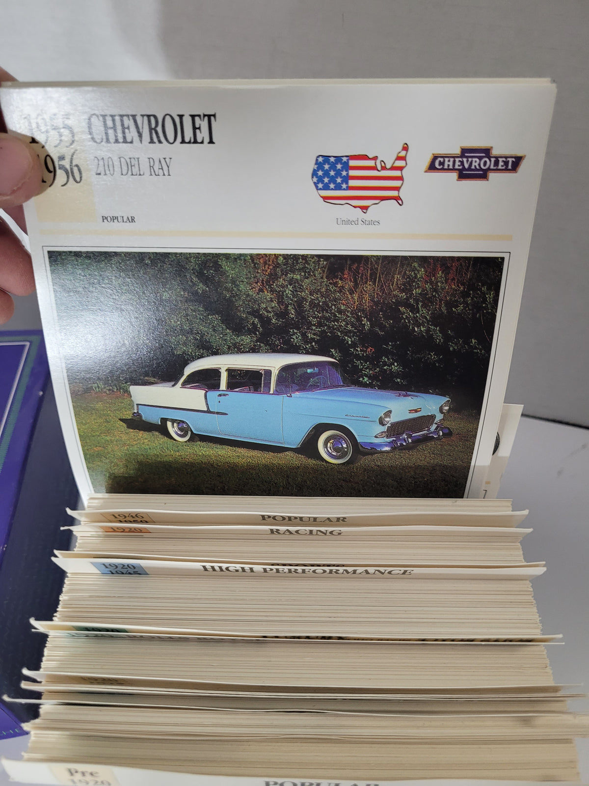 Atlas Editions Classic Cars Card Collection – Boxed with Decals & Original 1993 Paperwork
