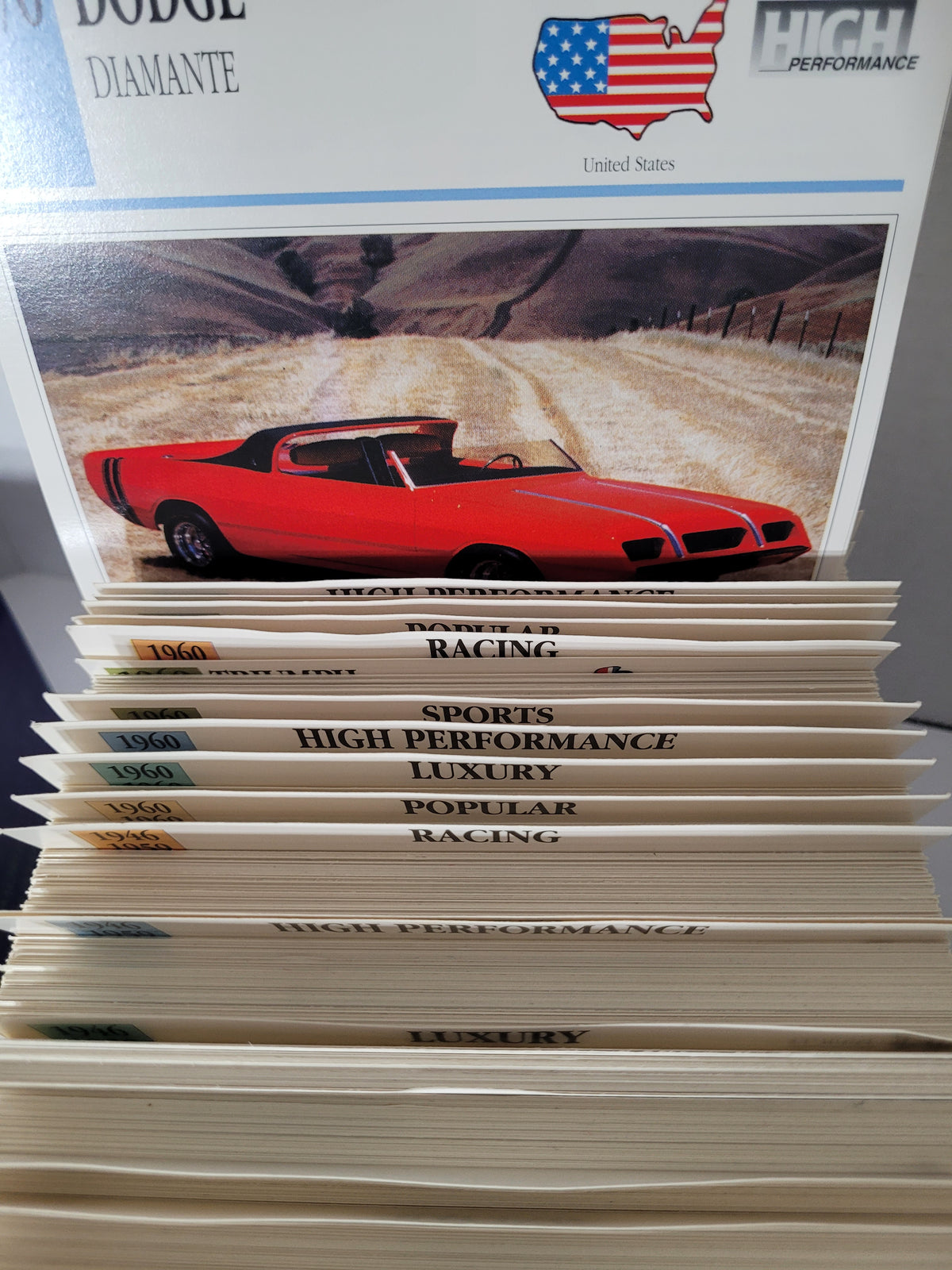 Atlas Editions Classic Cars Card Collection – Boxed with Decals & Original 1993 Paperwork