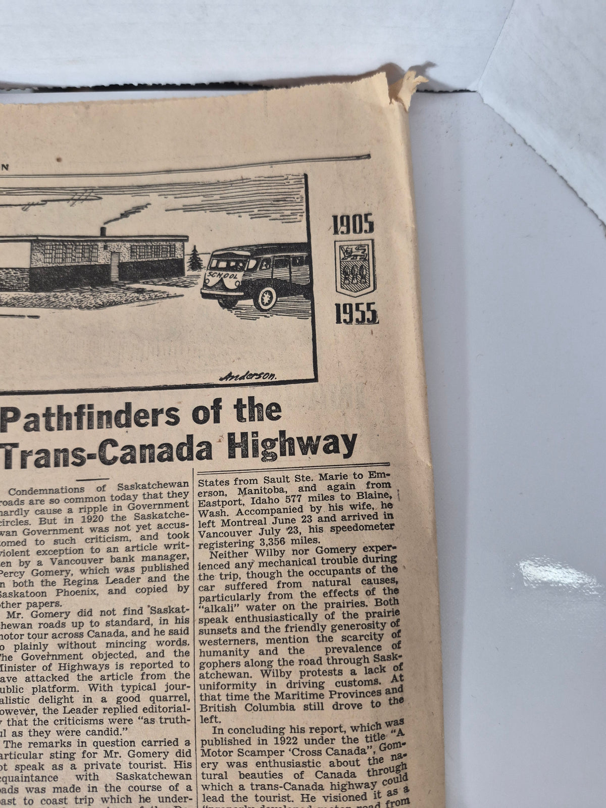 1955 Saskatchewan Golden Jubilee Newspaper Supplement – Prairie History & Tommy Douglas
