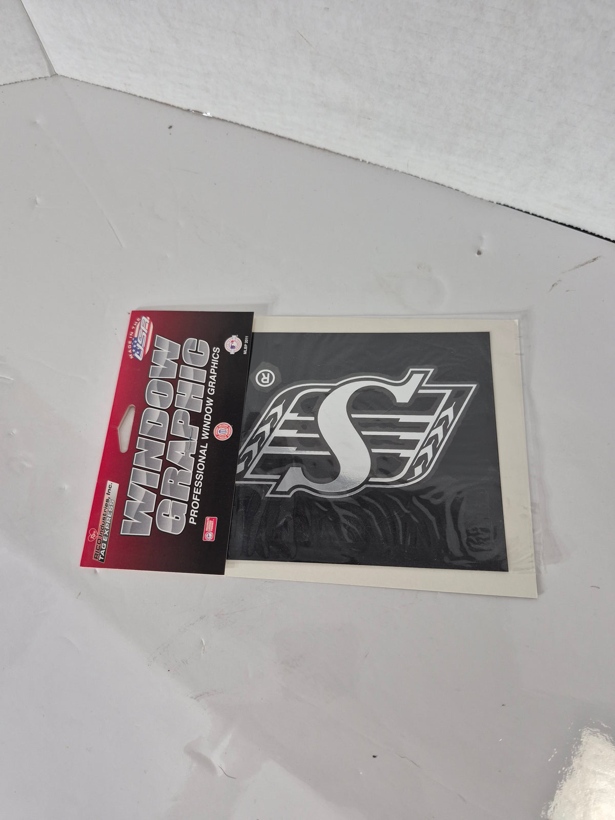 Saskatchewan Roughriders Silver Window Decal – Rico Tag Express