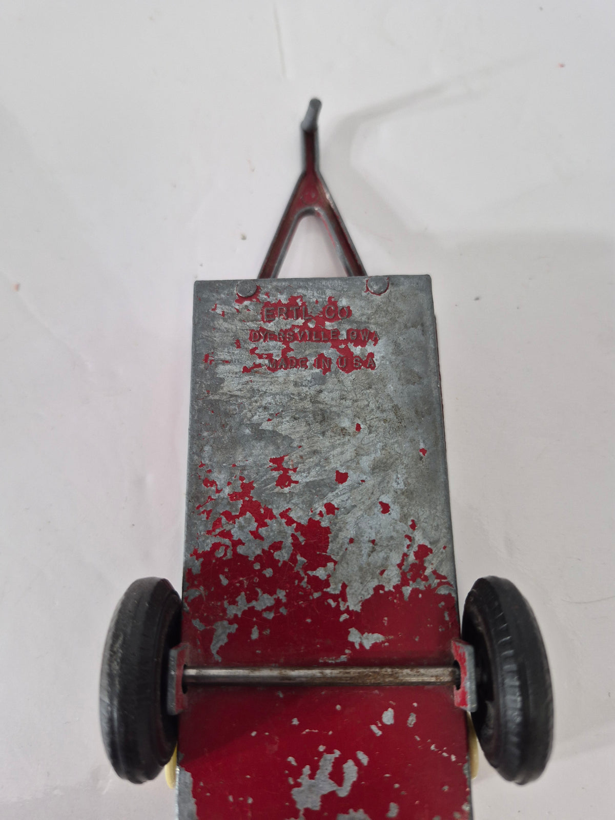 Vintage ERTL Red Farm Manure Spreader Toy – Dyersville Iowa – Made in USA