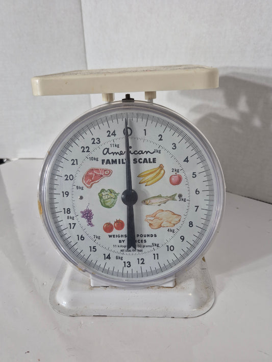 Vintage American Family Scale – 25 lb / 11 kg Kitchen Counter Scale