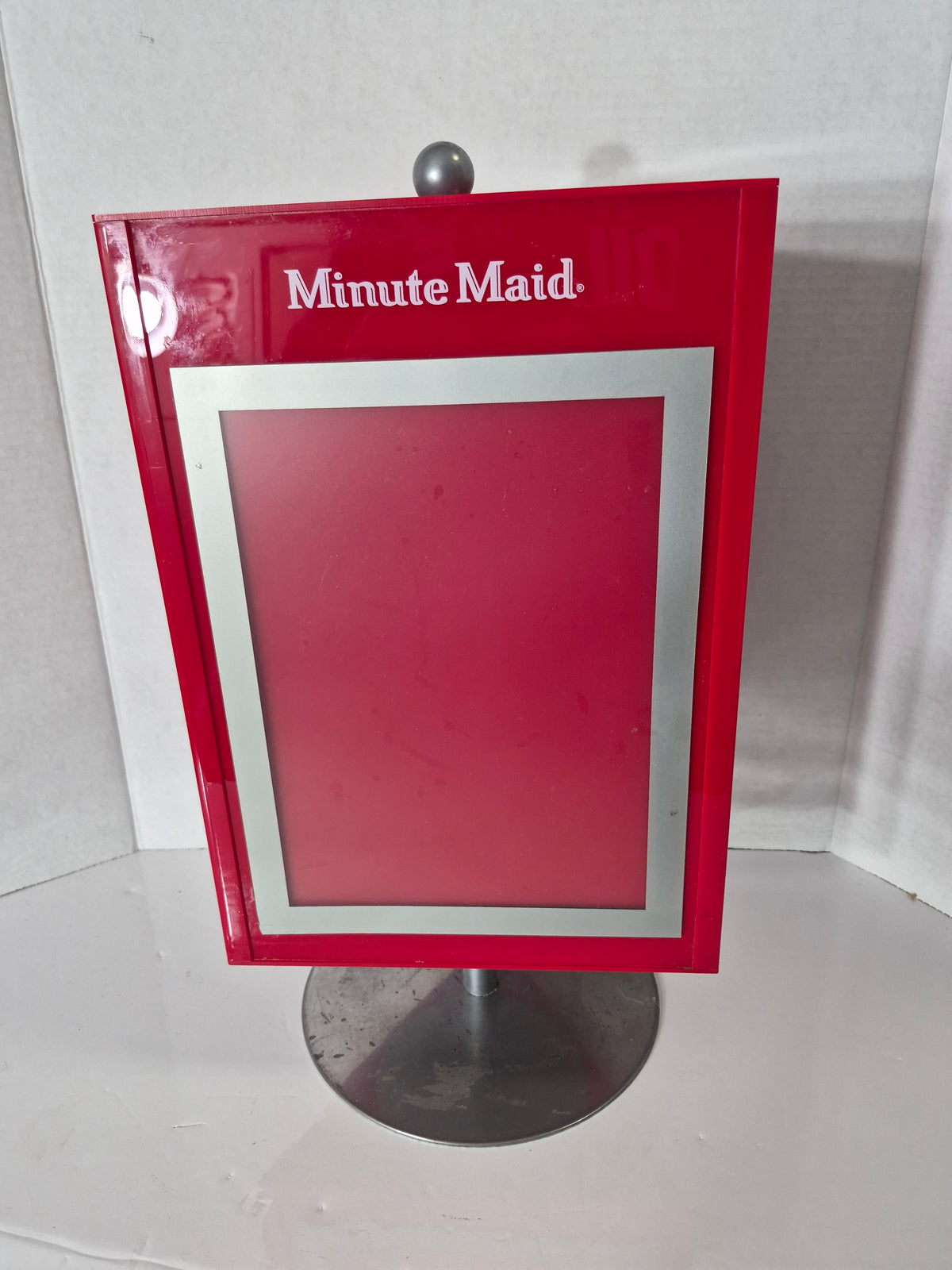 Coca-Cola 3-Sided Countertop Advertising Display – Minute Maid & Nestea – 16" Tall