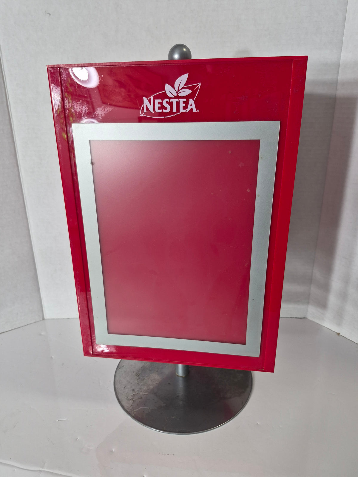 Coca-Cola 3-Sided Countertop Advertising Display – Minute Maid & Nestea – 16" Tall