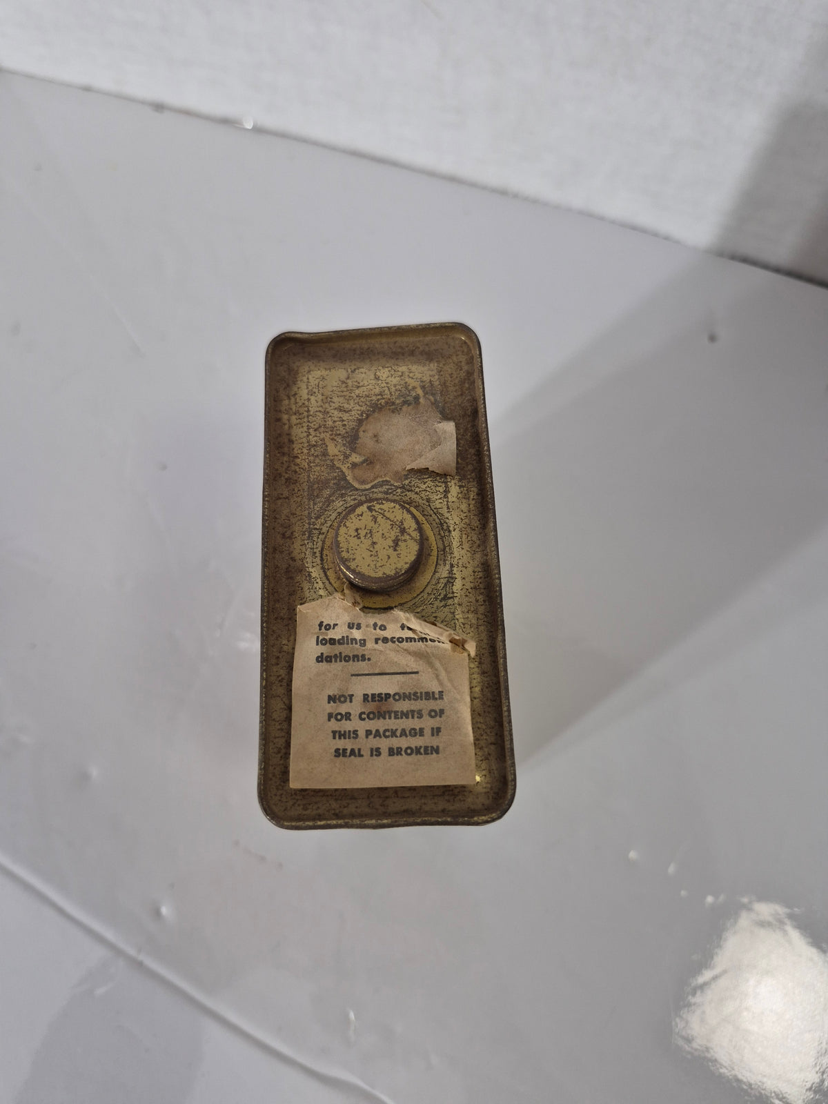 Vintage DuPont Sporting Rifle Powder No. 4759 Tin – 8 oz – Empty Advertising Tin