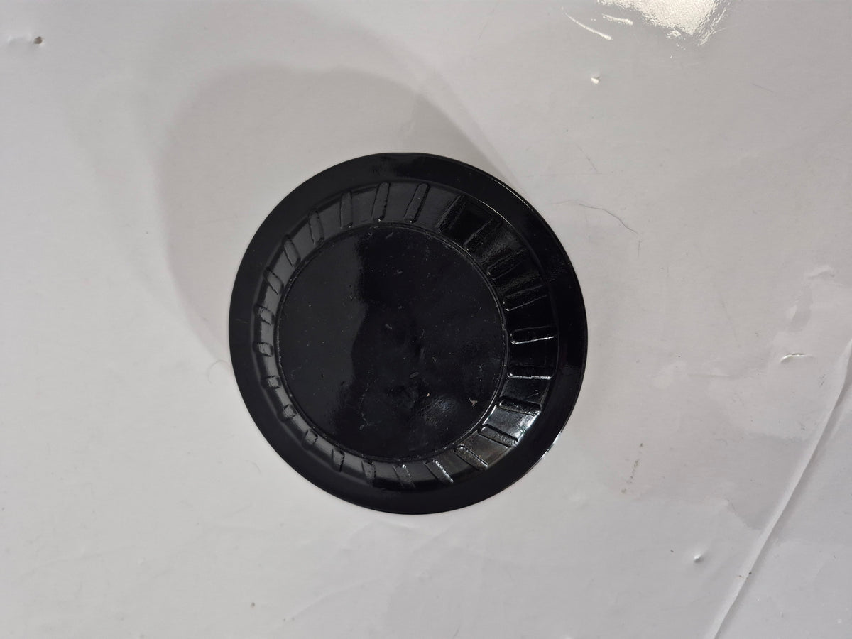 Vintage Las Vegas Hilton Black Glass Ashtray – 4.5"