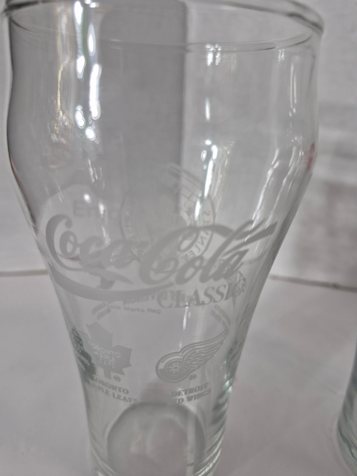 Set of 3 Coca-Cola Collectible Glasses – NHL & Classic Coke Designs