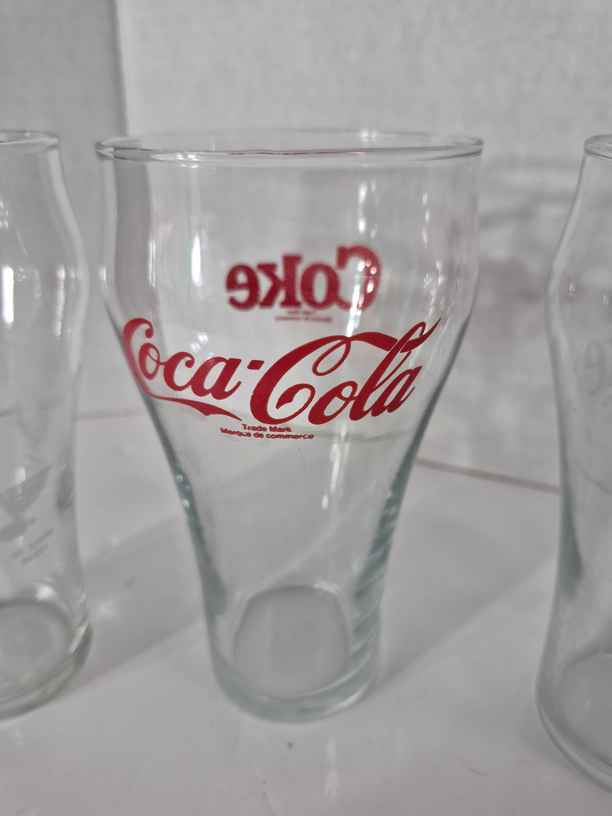 Set of 3 Coca-Cola Collectible Glasses – NHL & Classic Coke Designs
