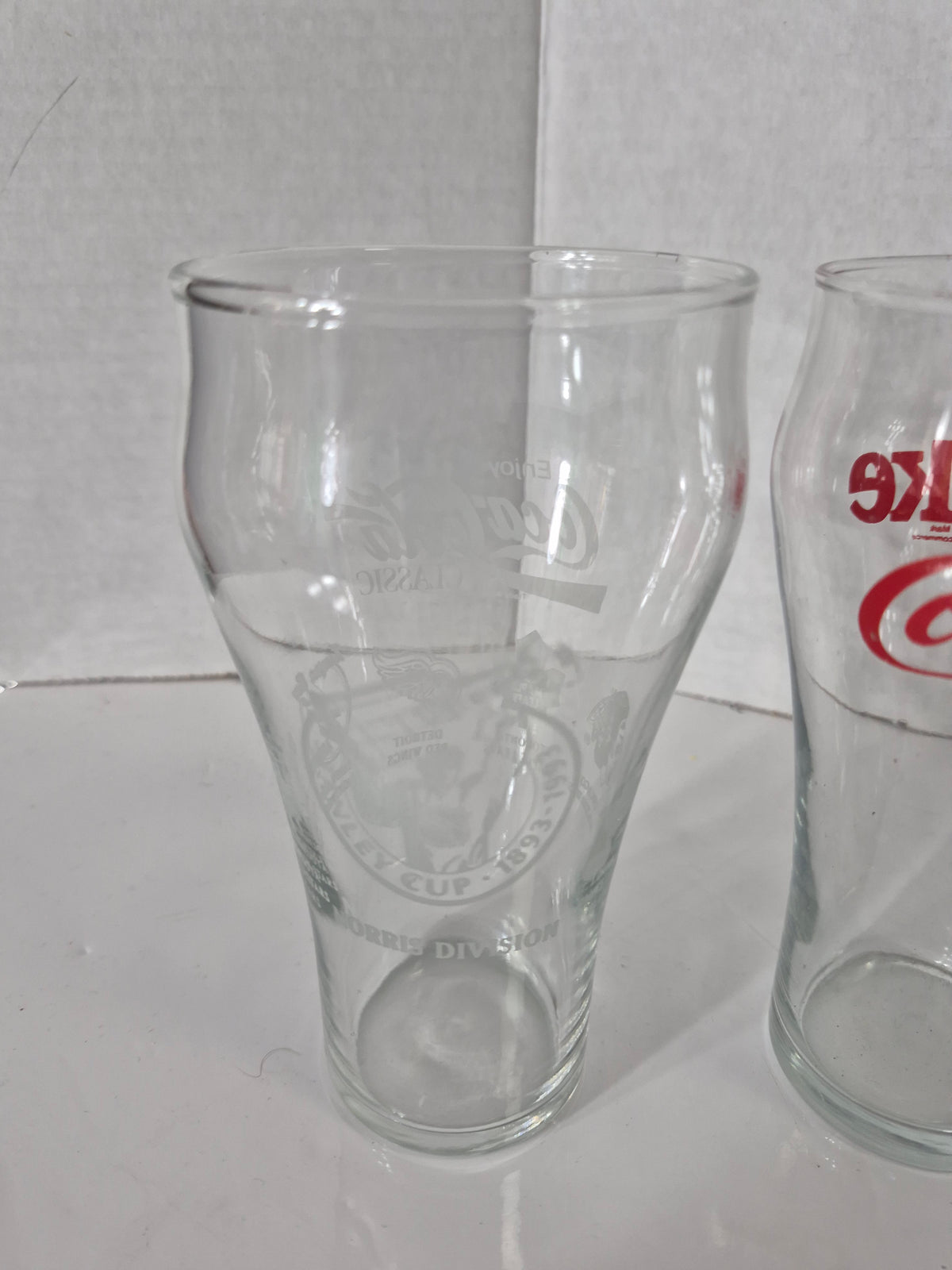 Set of 3 Coca-Cola Collectible Glasses – NHL & Classic Coke Designs