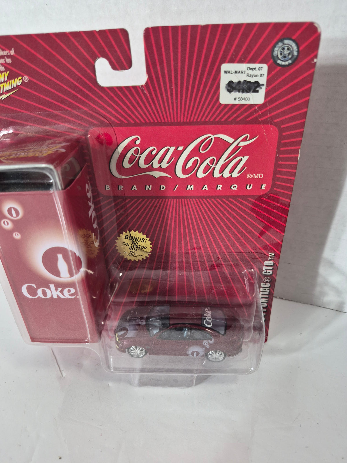 Johnny Lightning Coca-Cola 2004 Pontiac GTO with Bonus Collector Tin – Sealed