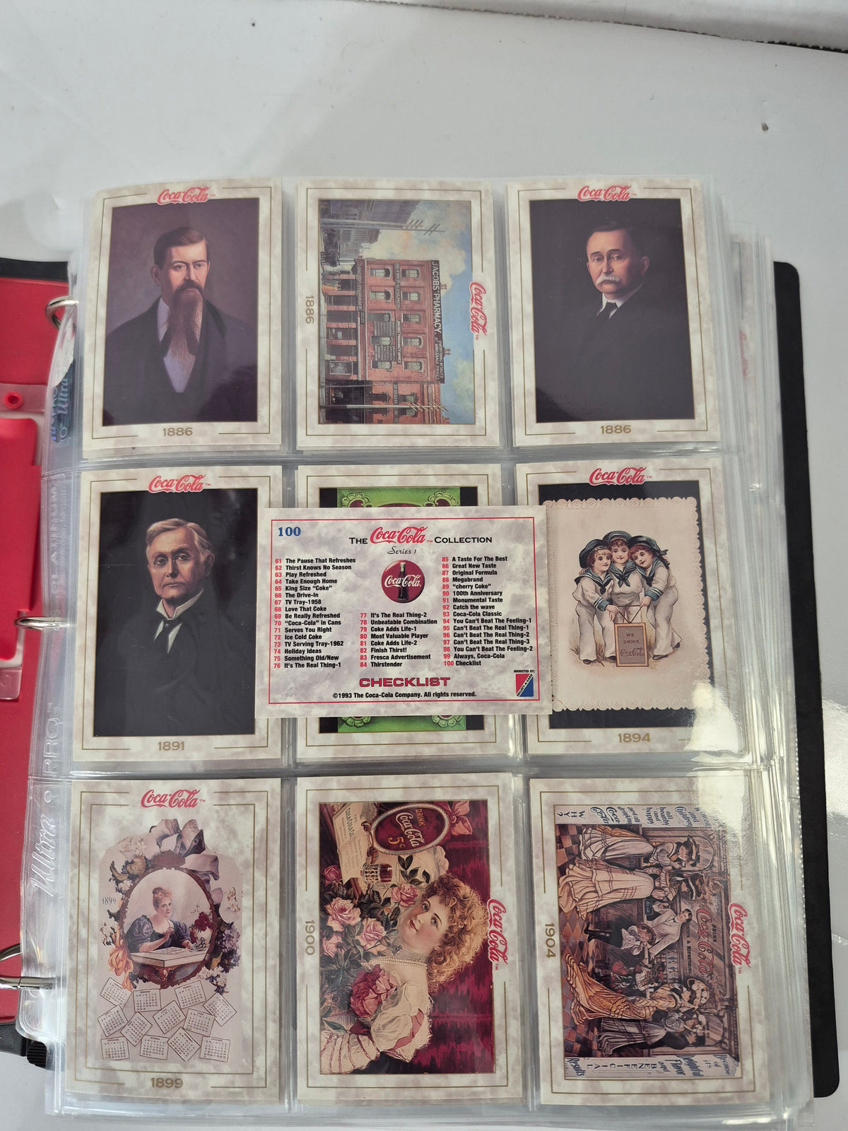 Large Coca-Cola Trading Card & Collectibles Binder Collection – 1990s, Hundreds of Cards