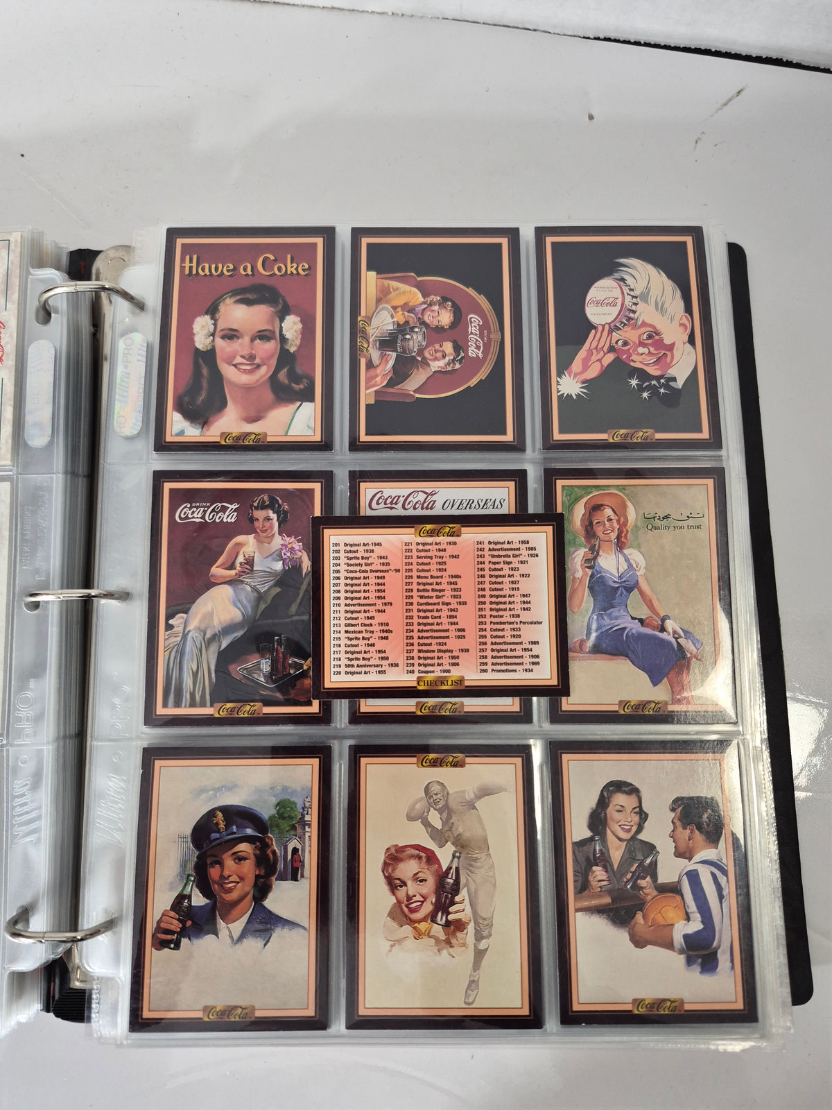 Large Coca-Cola Trading Card & Collectibles Binder Collection – 1990s, Hundreds of Cards