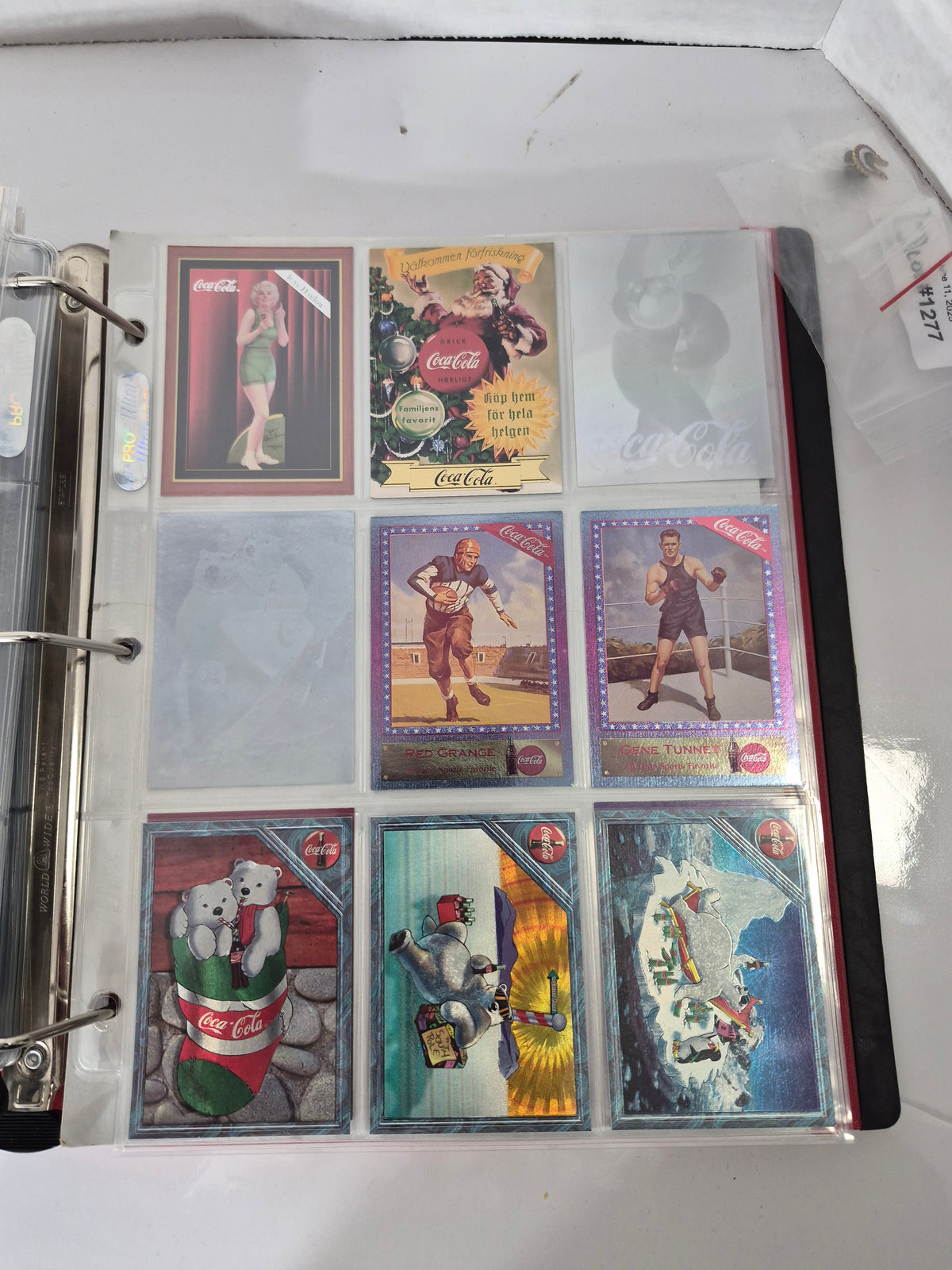 Large Coca-Cola Trading Card & Collectibles Binder Collection – 1990s, Hundreds of Cards
